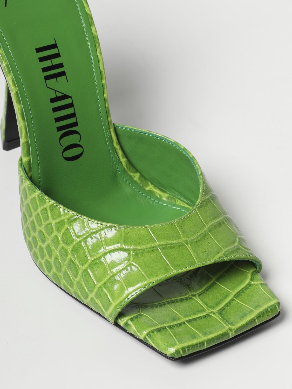 シューズ・サンダルその他 THE ATTICO Woman Heeled sandals Pistachio 227WS499EL002040 The Attico Outlet: Heeled sandals women - Pistachio | The