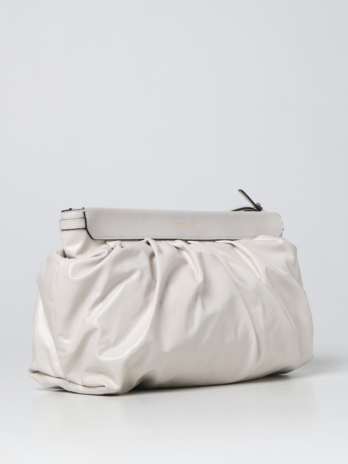 ISABEL MARANT CLUTCH: Pouch Luz Isabel Marant in pelle bottalata, Bianco - Img 2