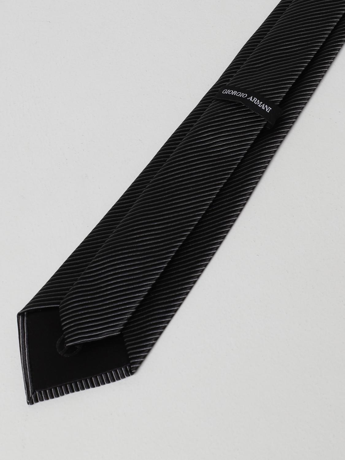 GIORGIO ARMANI TIE: Emporio Armani silk tie, Black - Img 2