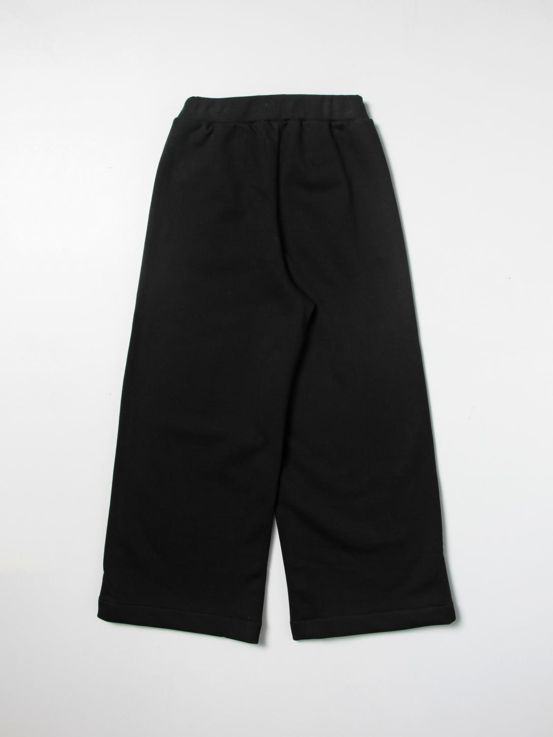 BALMAIN PANTS: Balmain jogging pants with vertical logo, Black - Img 2