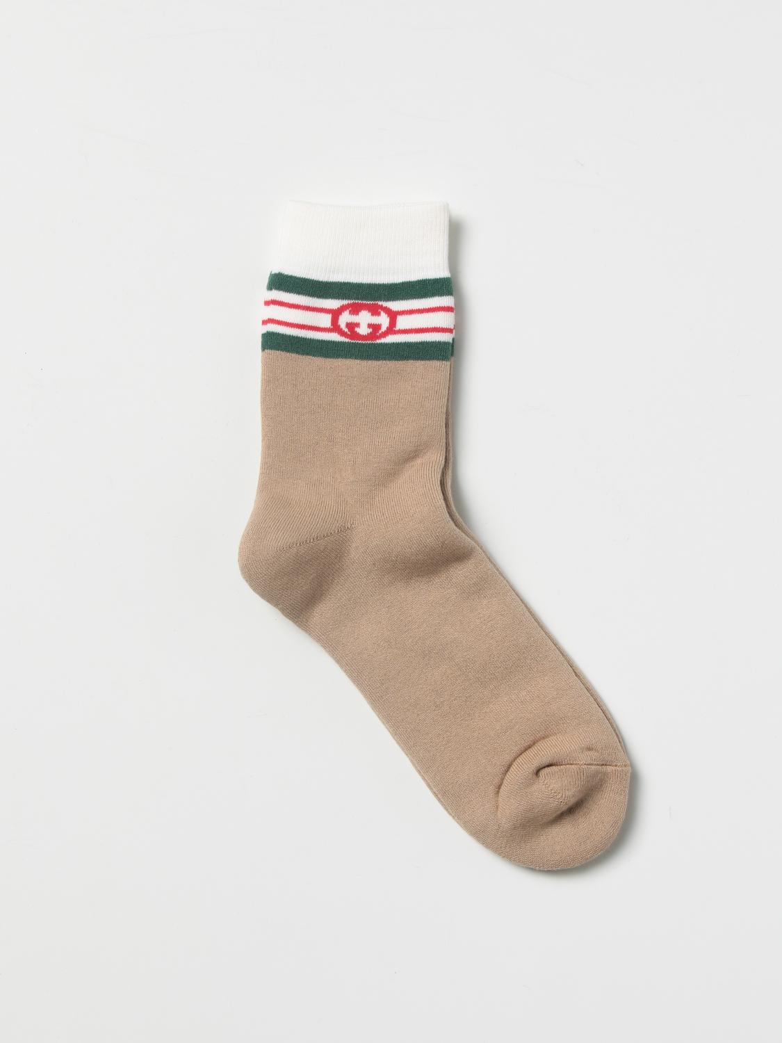 GUCCI CALCETINES: Medias niña niños Gucci, Camello - Img 1