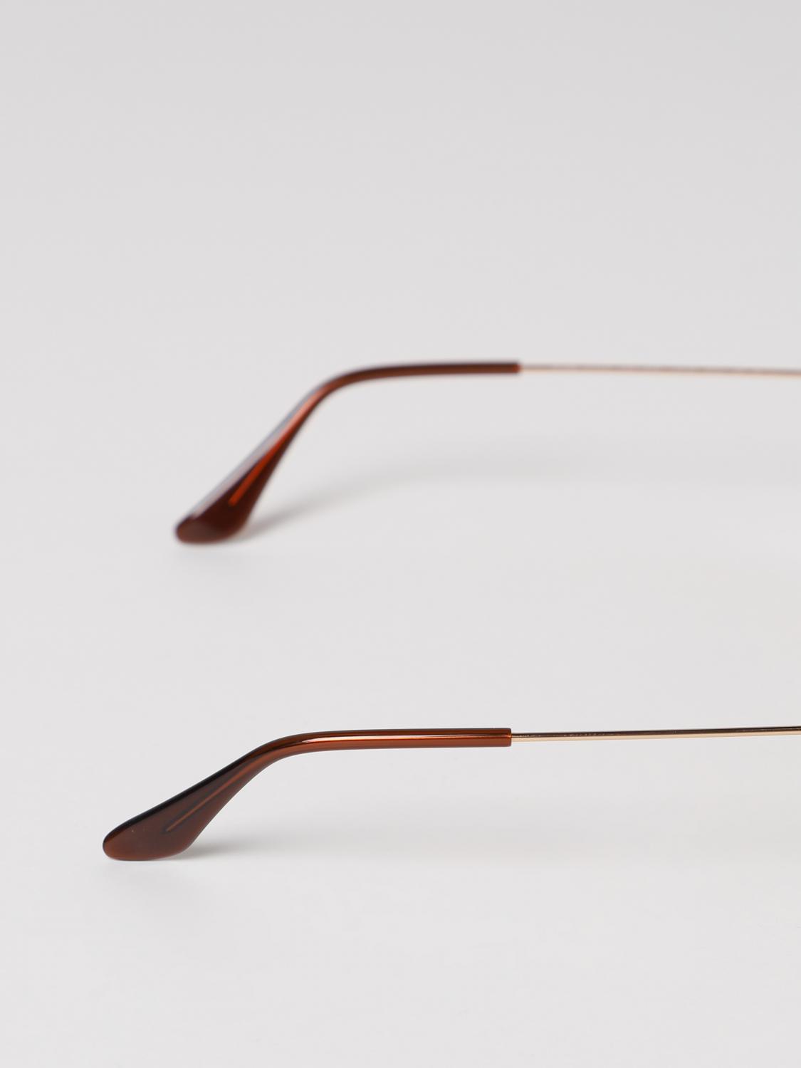 RAY-BAN SUNGLASSES: Aviator Ray-Ban metal sunglasses, Brown - Img 3