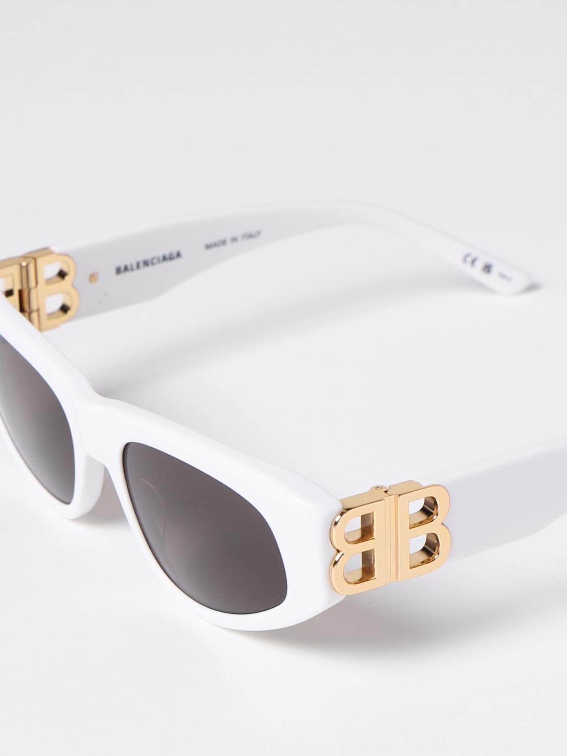 BALENCIAGA サングラス: アイウェア レディース Balenciaga, ホワイト 1 - Img 4