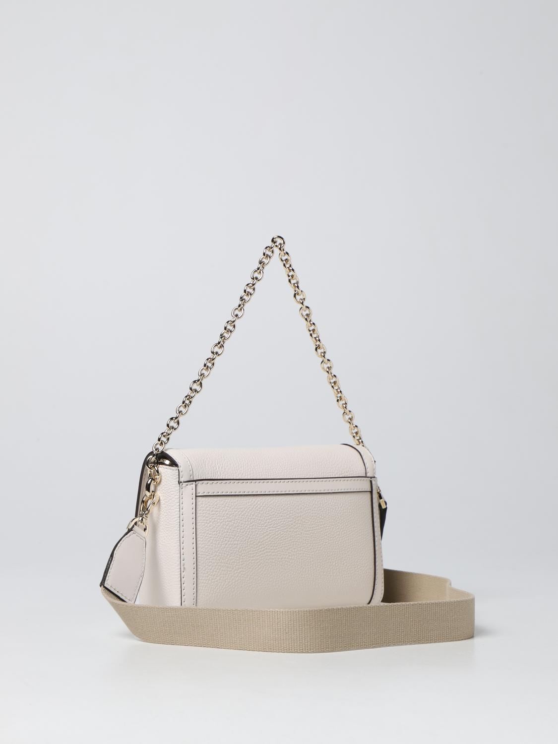 MICHAEL KORS BORSA A TRACOLLA: Borsa Freya Michael Kors in pelle martellata, Beige - Img 2