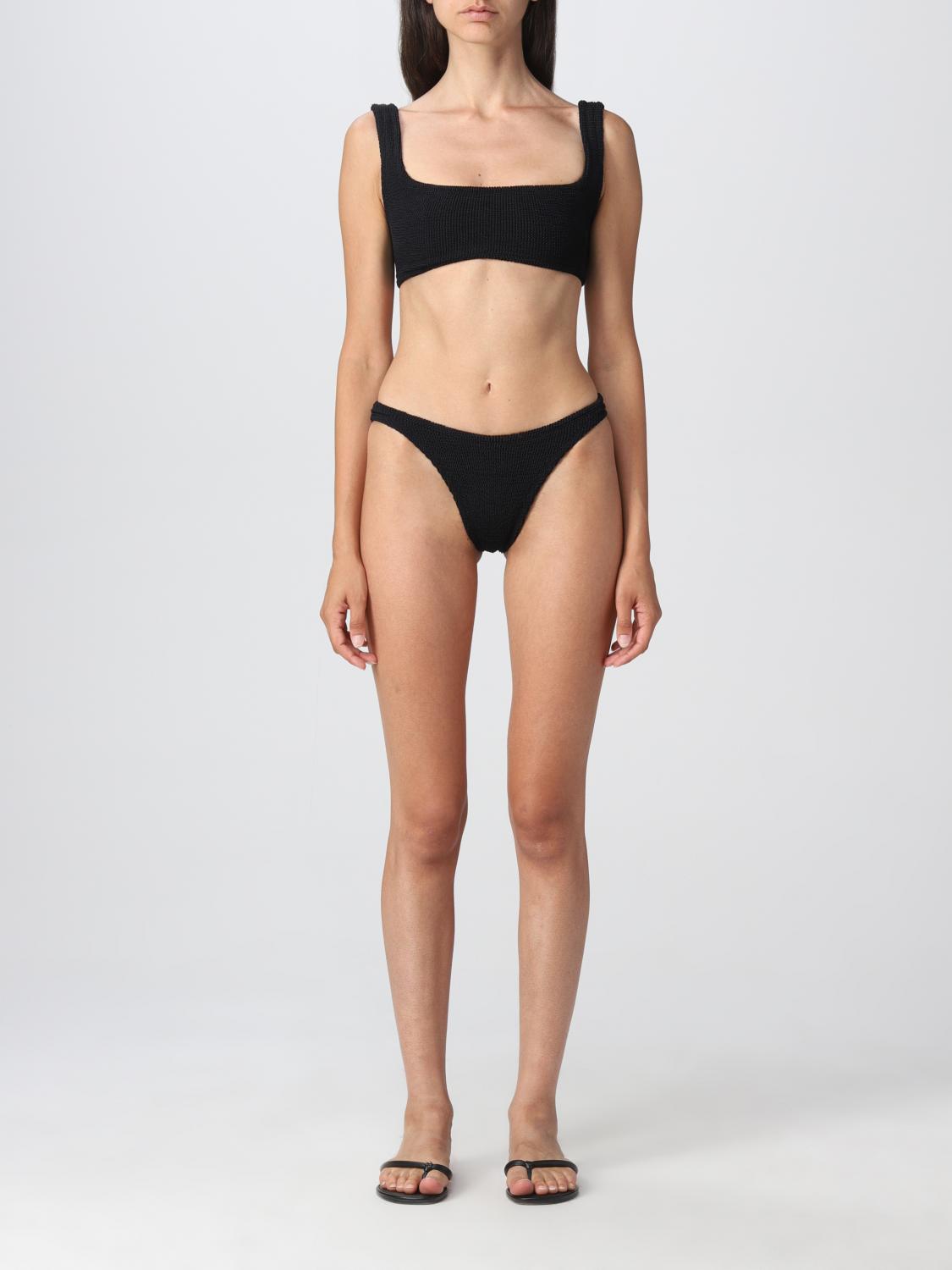 Costume a bikini Xandra Hunza G in tessuto stretch Nero