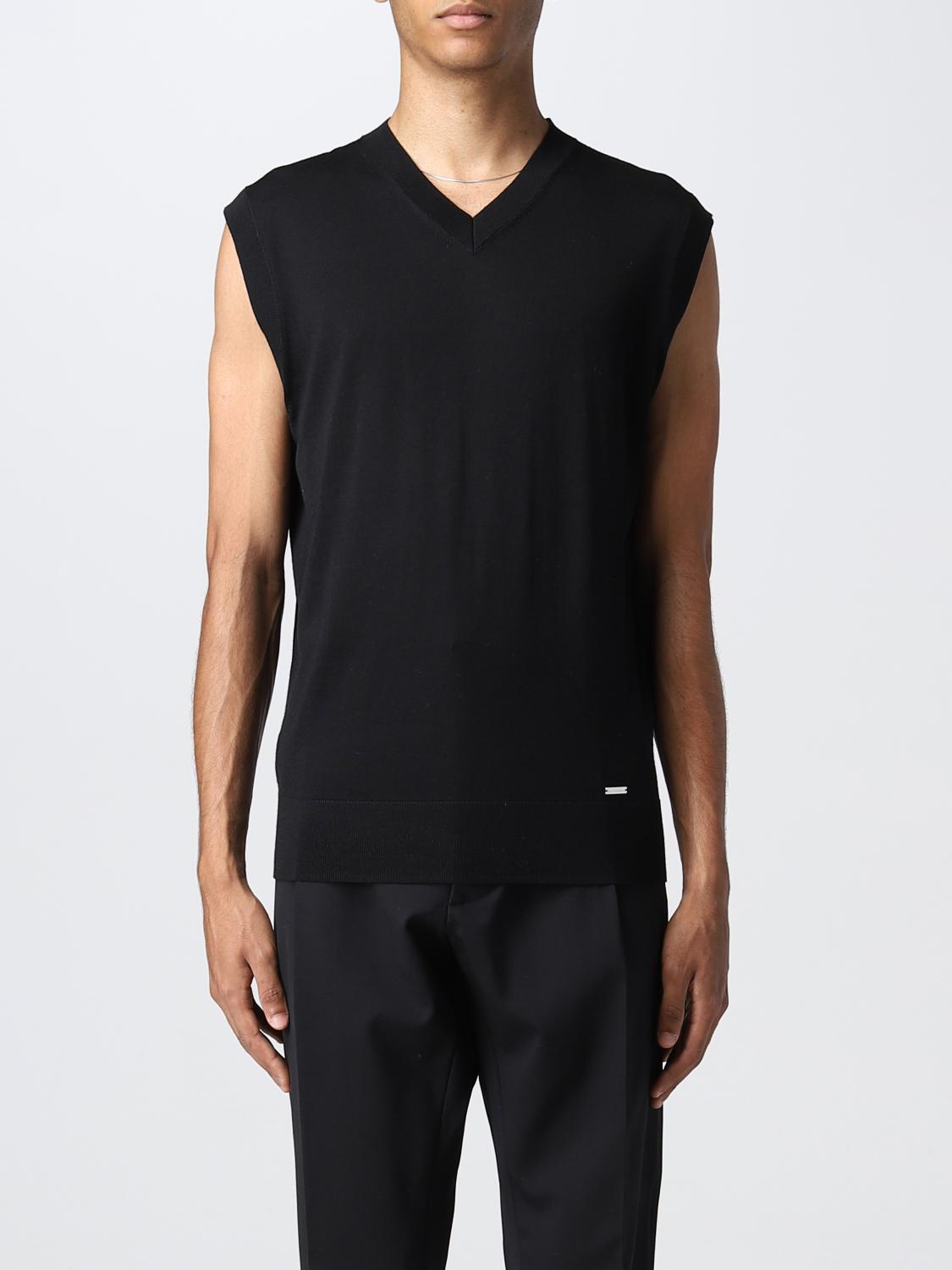 DSQUARED2 SUIT VEST: Sweater men Dsquared2, Black - Img 1