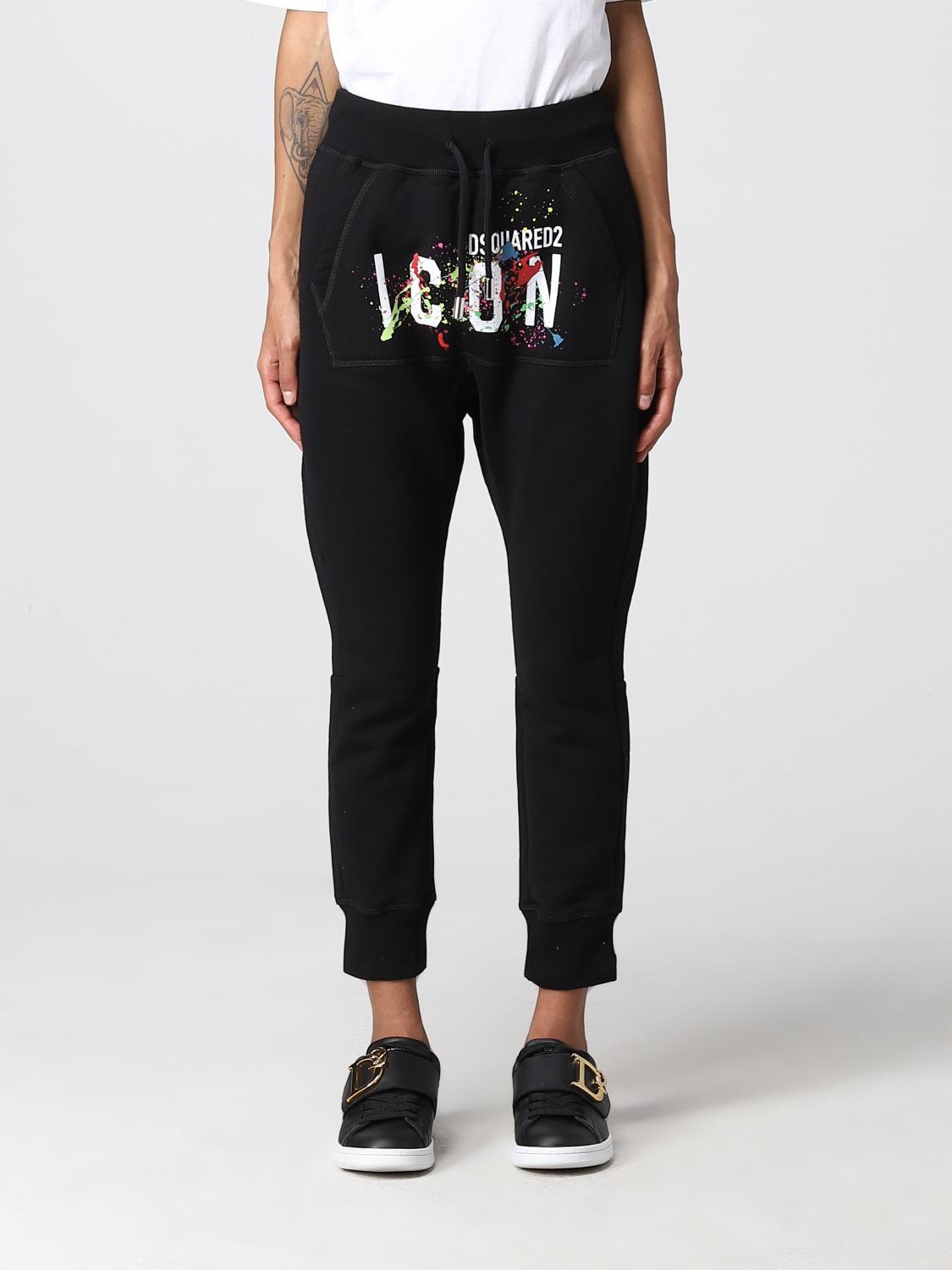 Pantalon Baggy équestre Dsquared2 - Taille 40 (4 US) - Laine Noire Et Daim - Neuf Avec étiquette (valeur 1120$)