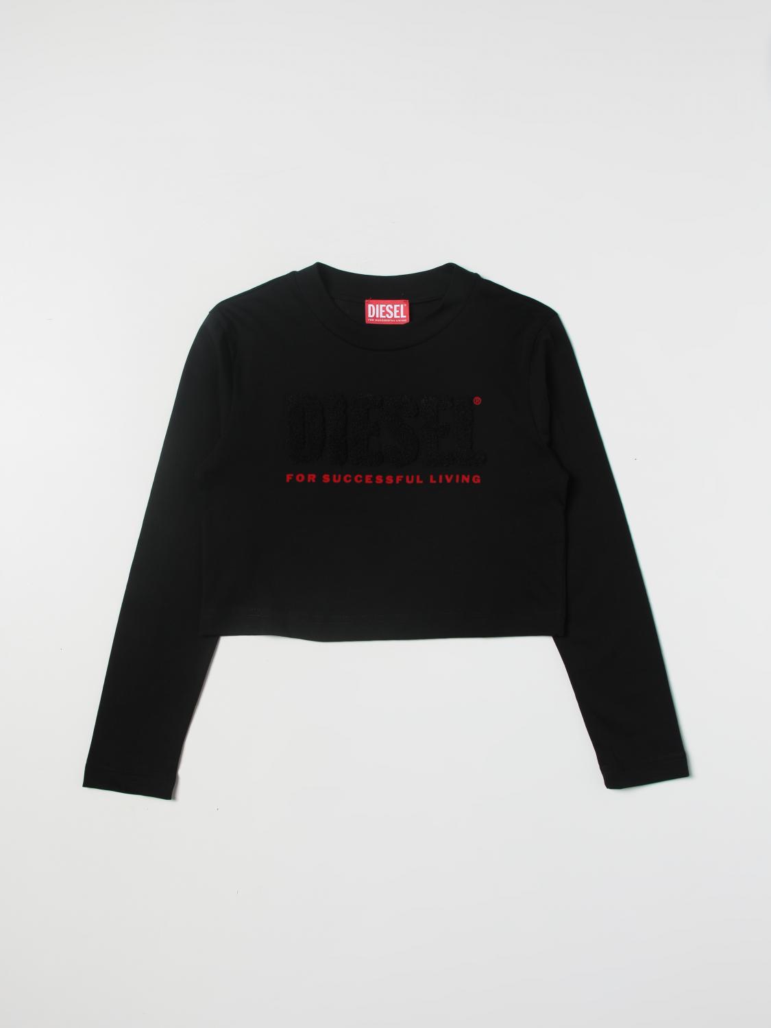 DIESEL PULLOVER: Diesel Mädchen Pullover, Schwarz - Img 1