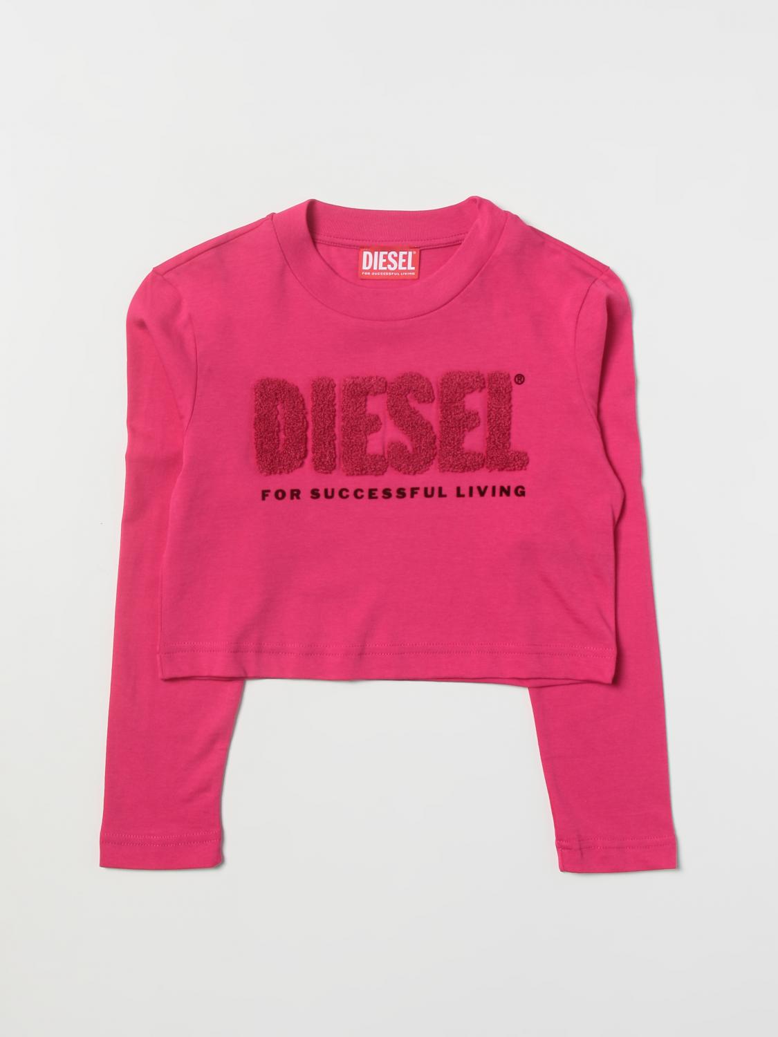 DIESEL PULLOVER: Diesel Mädchen Pullover, Fuchsia - Img 1