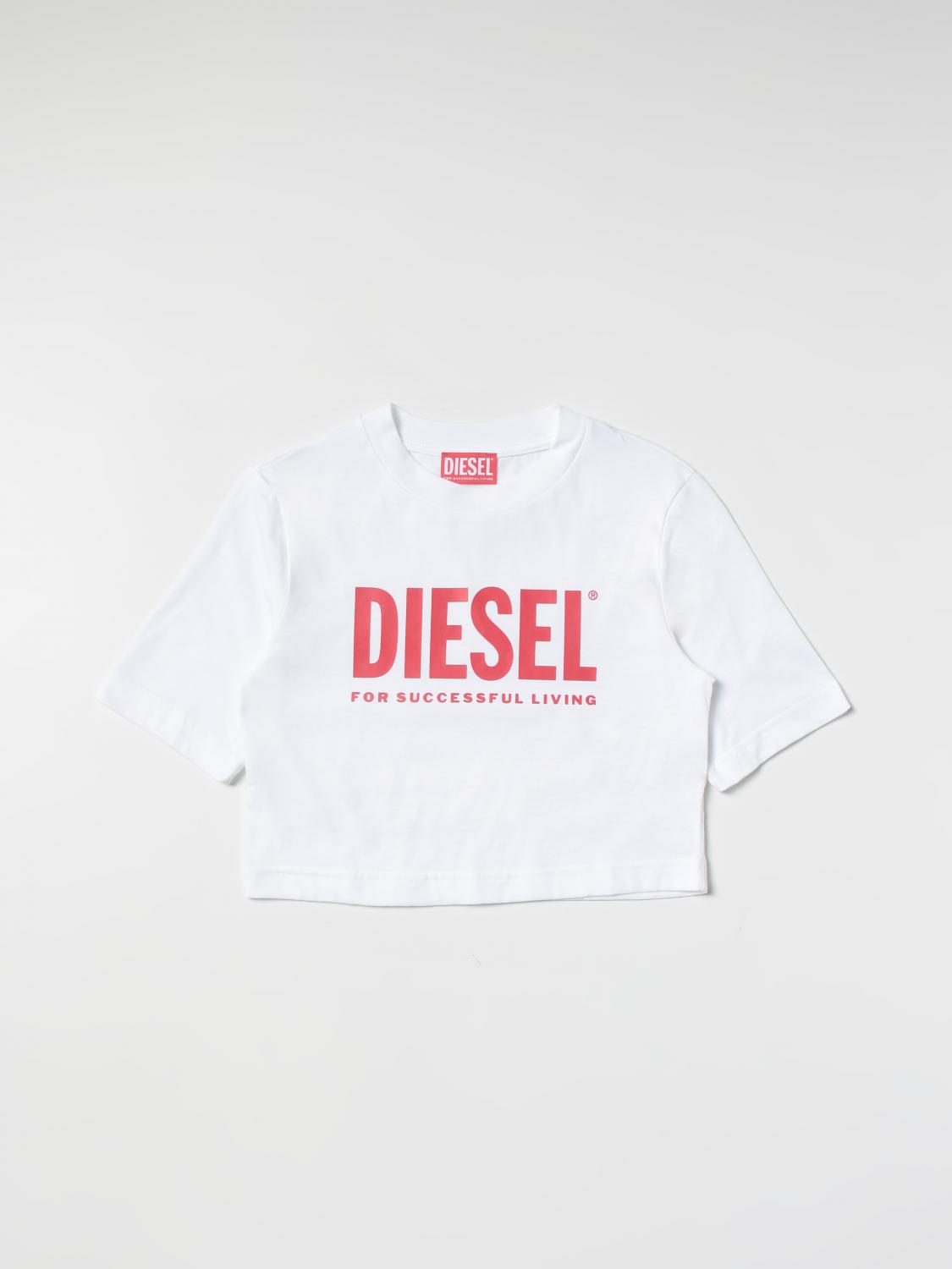DIESEL CAMISETA: Camisetas niños Diesel, Blanco - Img 1