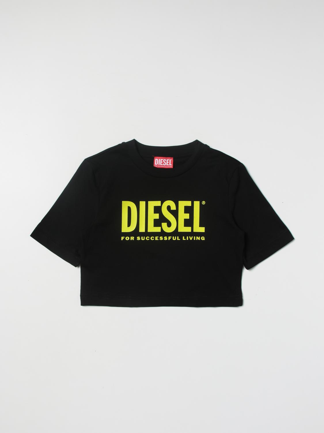 DIESEL CAMISETA: Camisetas niños Diesel, Negro - Img 1