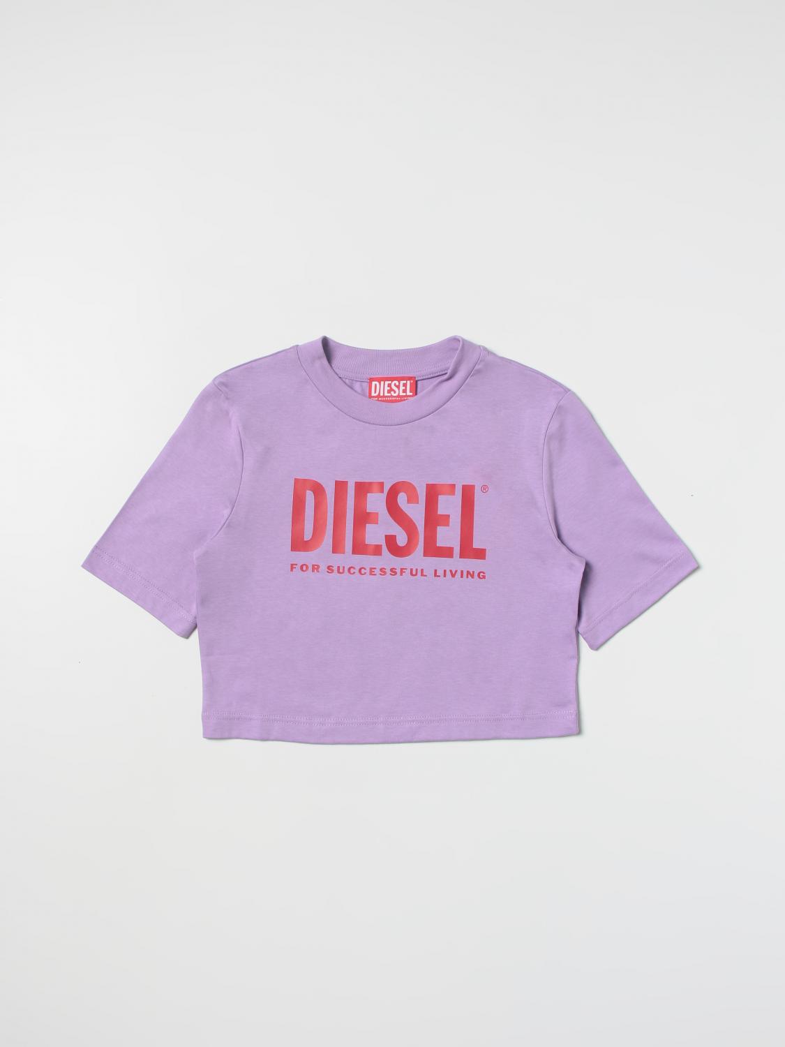 DIESEL CAMISETA: Camisetas niños Diesel, Lavanda - Img 1