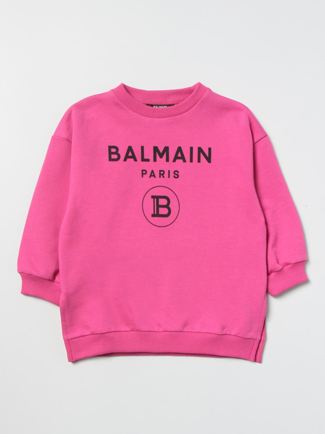 BALMAIN PULLOVER: Balmain Mädchen Pullover, Fuchsia - Img 1