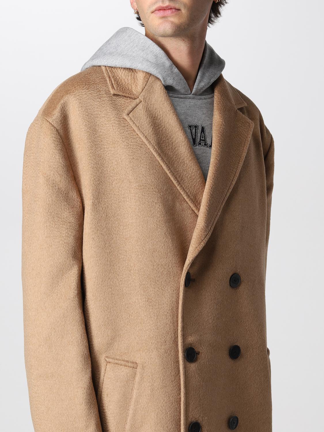 VALENTINO：コート メンズ - キャメル | GIGLIO.COMオンラインの