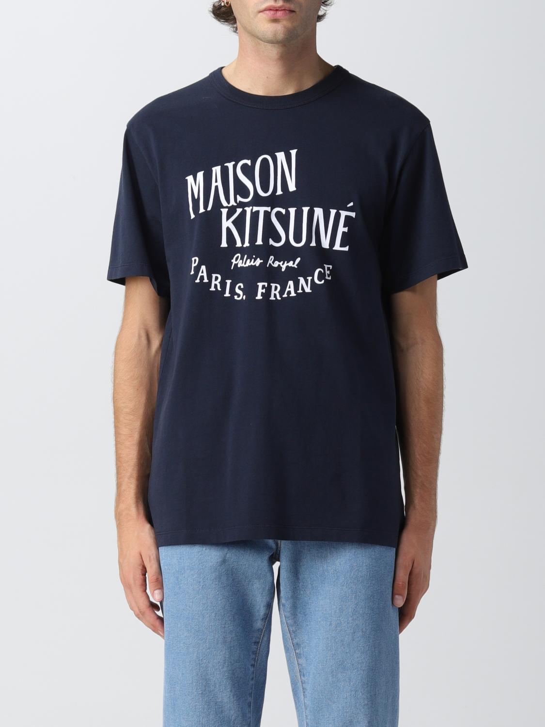 MAISON KITSUNÉ: T-shirt men - Navy | Maison Kitsuné t-shirt