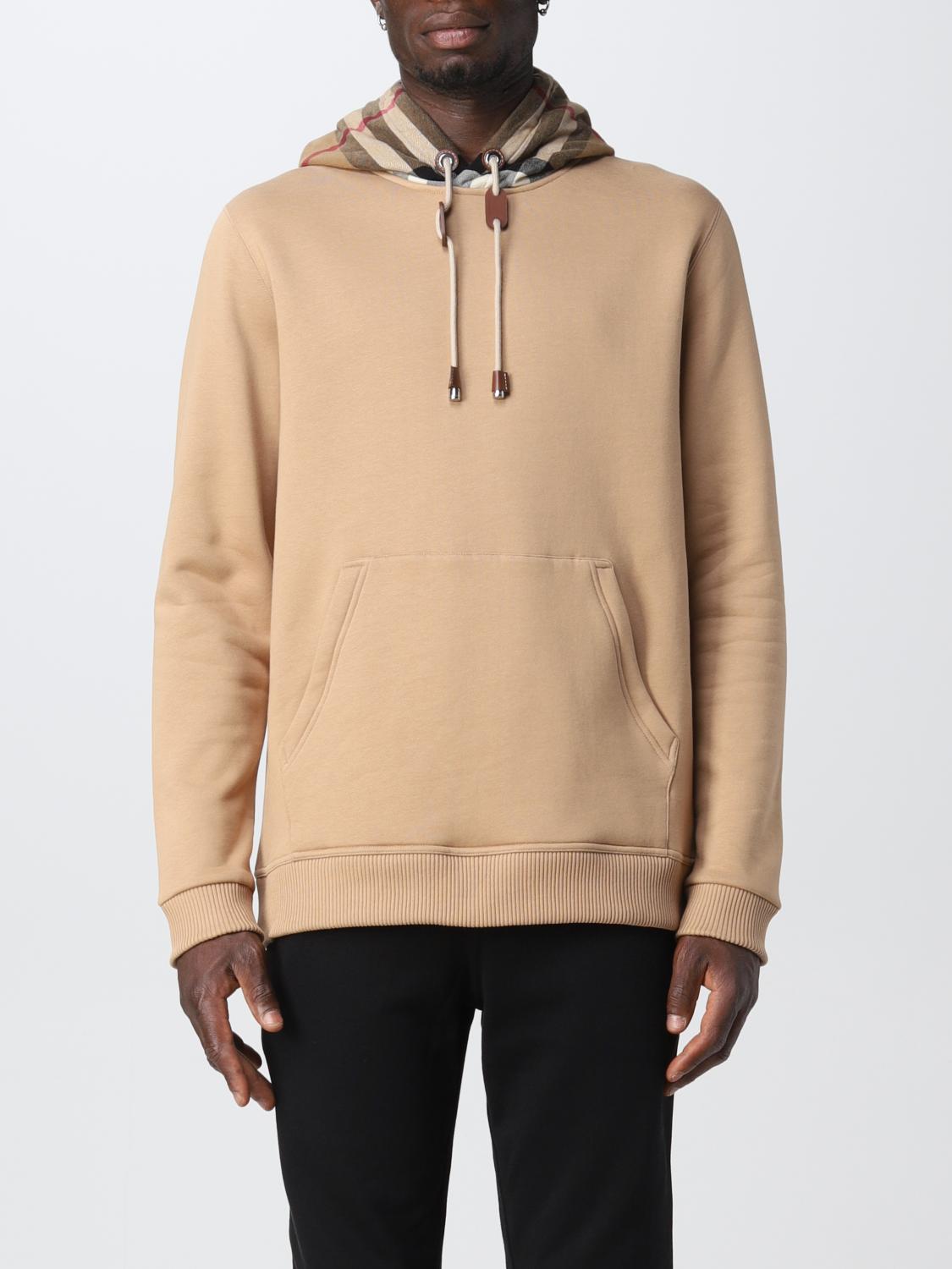 BURBERRY Brown Cotton Blend Sweatshirt