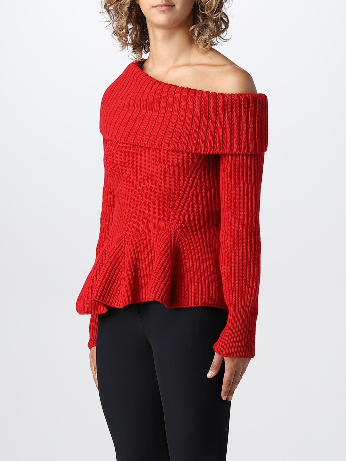 MCQUEEN 毛衣: 毛衣 女士 McQueen, 红色 - Img 4