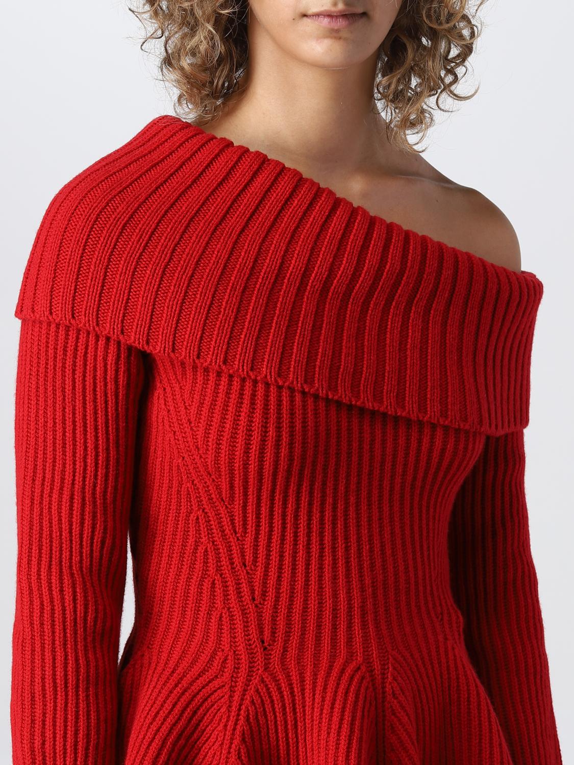 MCQUEEN 毛衣: 毛衣 女士 McQueen, 红色 - Img 5