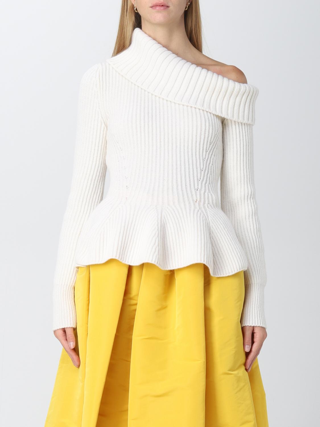 MCQUEEN SWEATER: McQueen women's sweater, Ivory - Img 1
