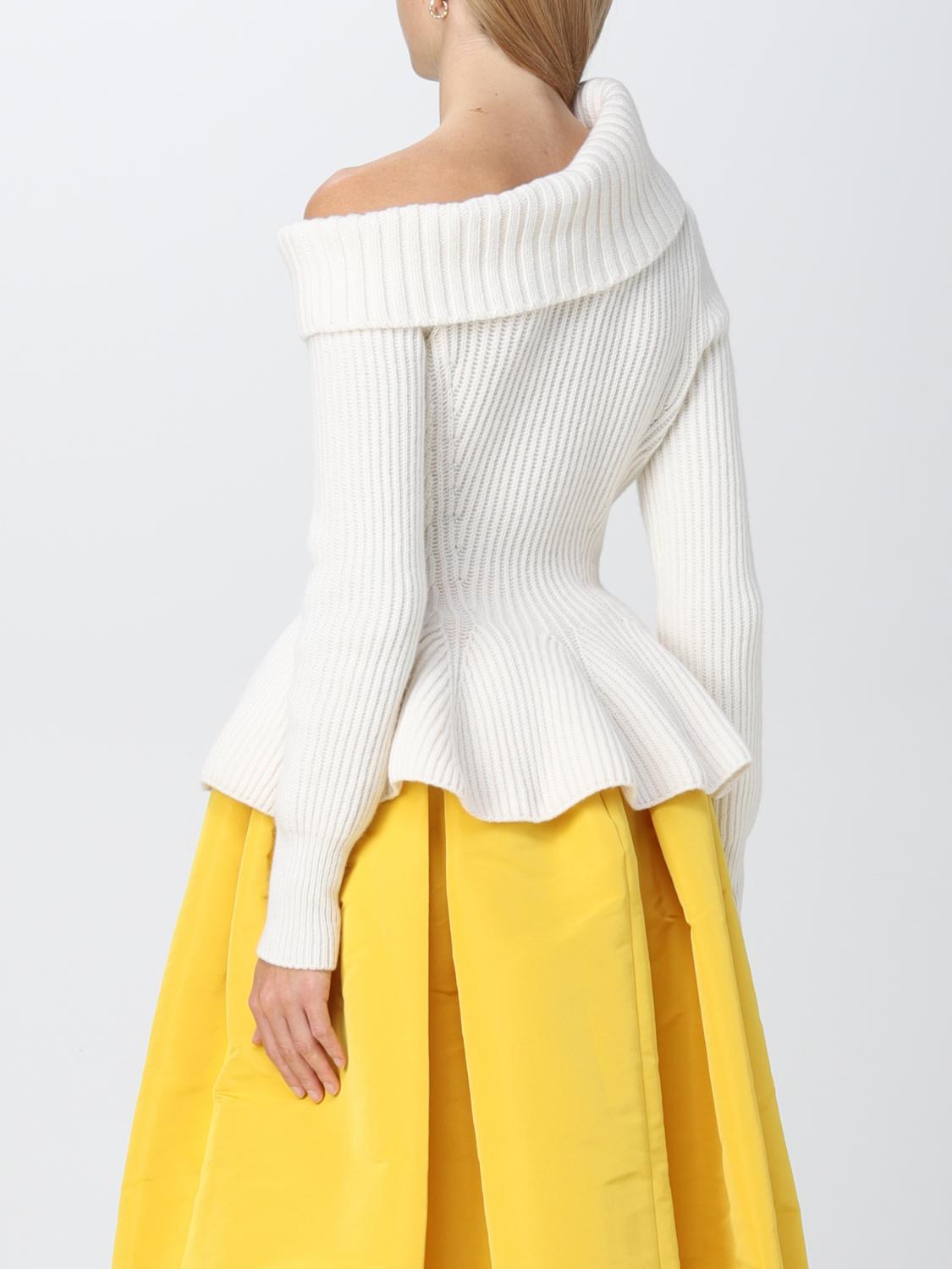 MCQUEEN SWEATER: McQueen women's sweater, Ivory - Img 3