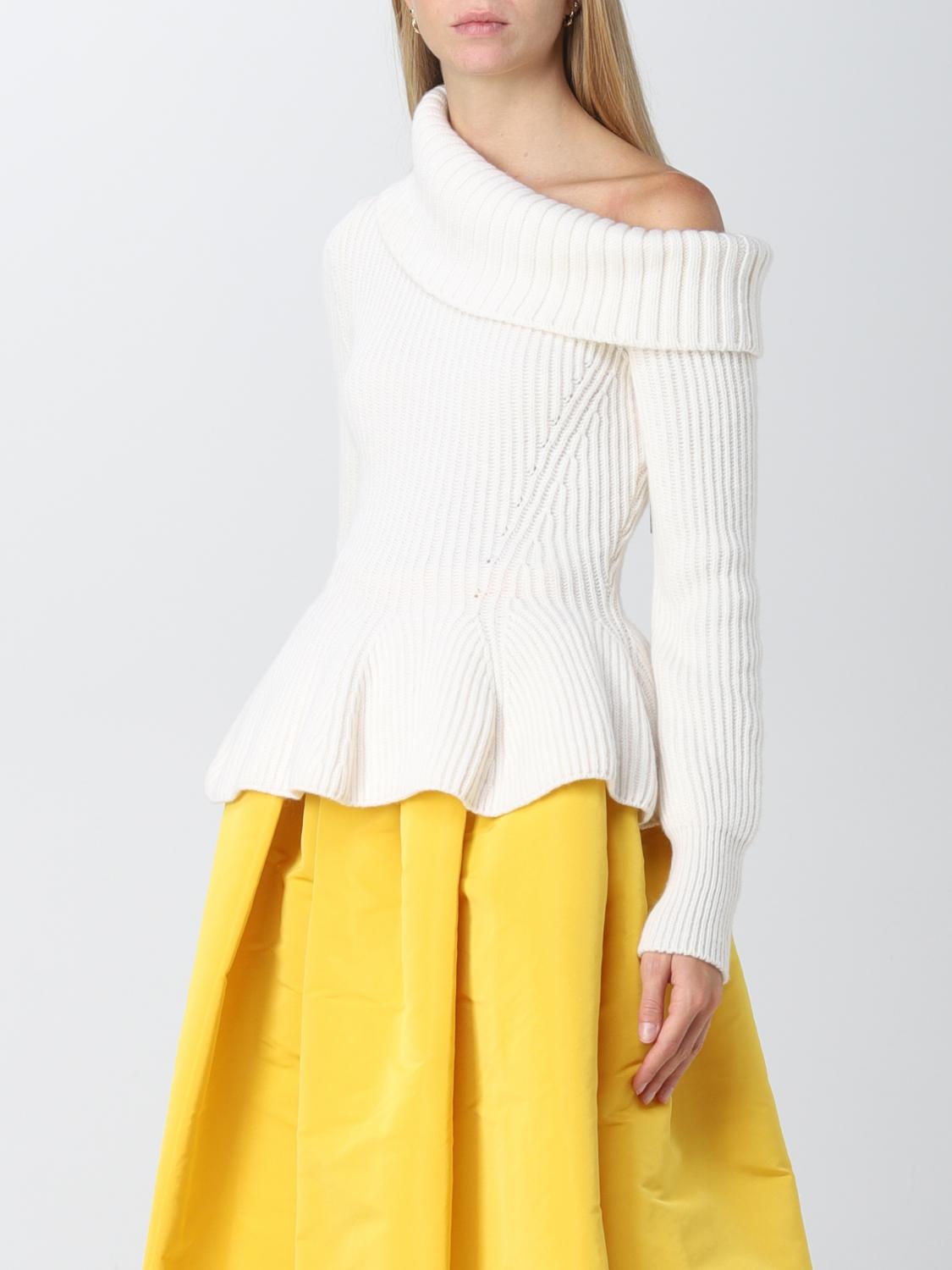 MCQUEEN SWEATER: McQueen women's sweater, Ivory - Img 4