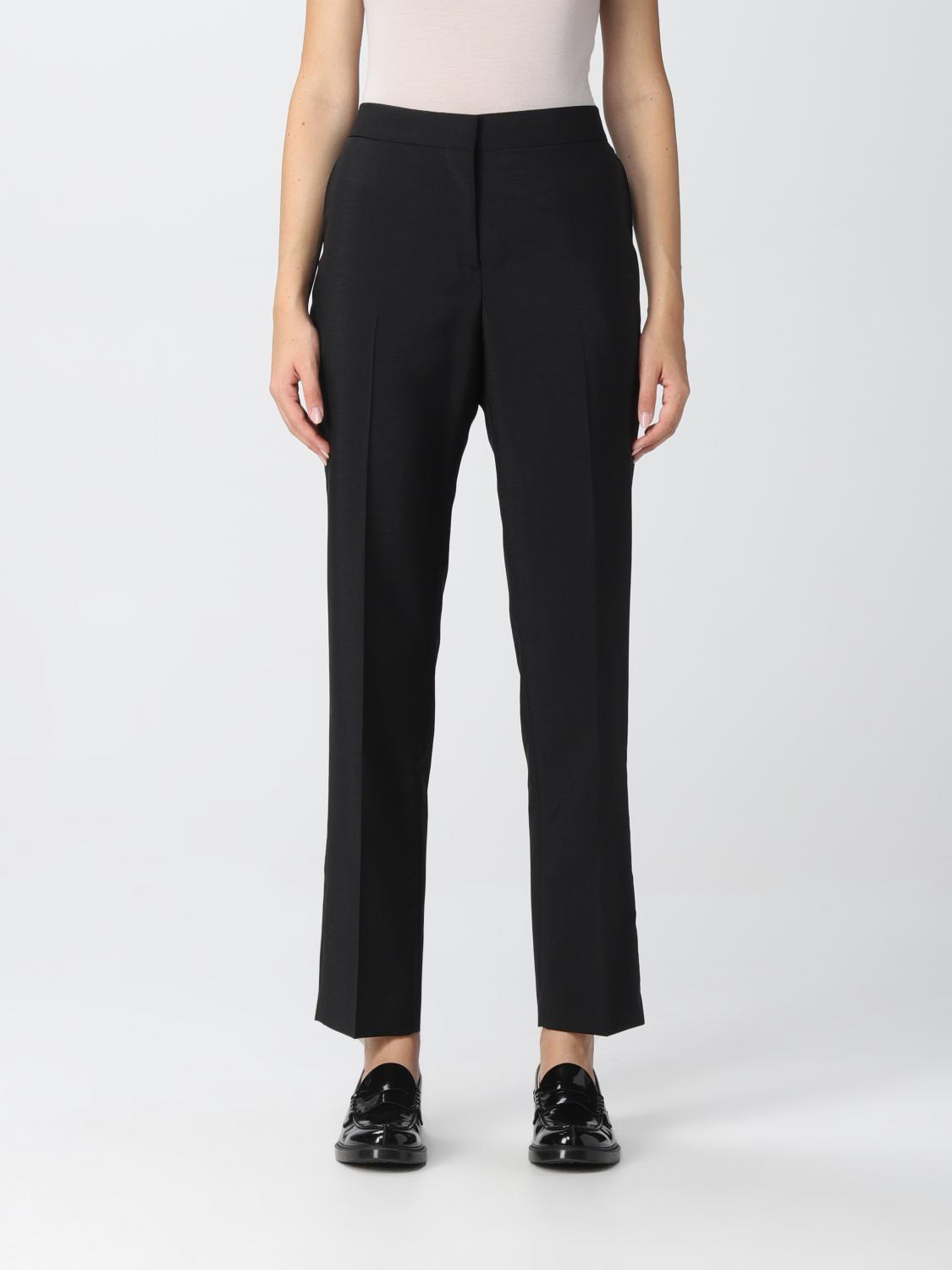 Wool Tailored Burberry Pants Womens Burberry Blue Virgin Wool