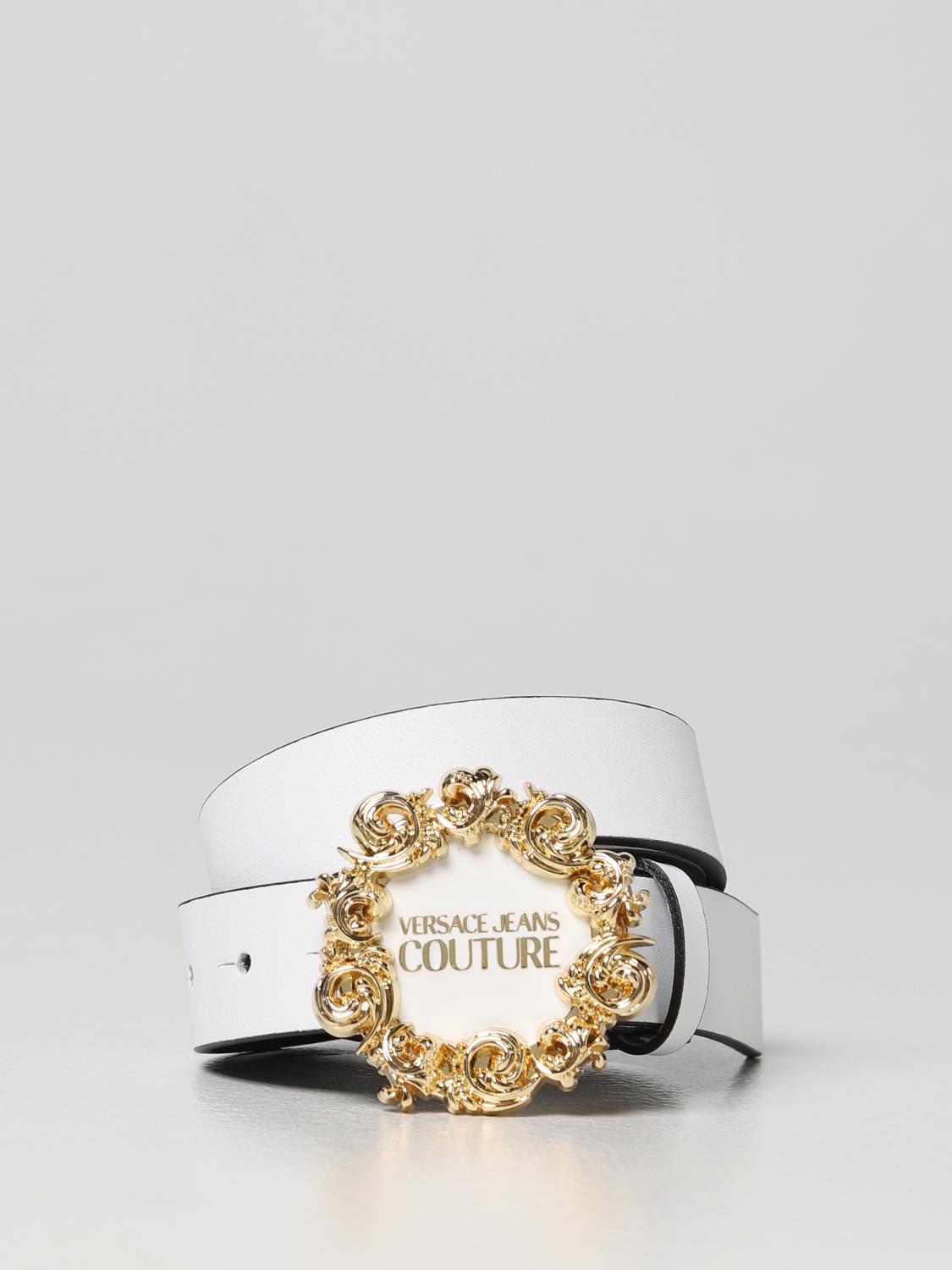 VERSACE JEANS COUTURE: Belt women White Versace Jeans Couture
