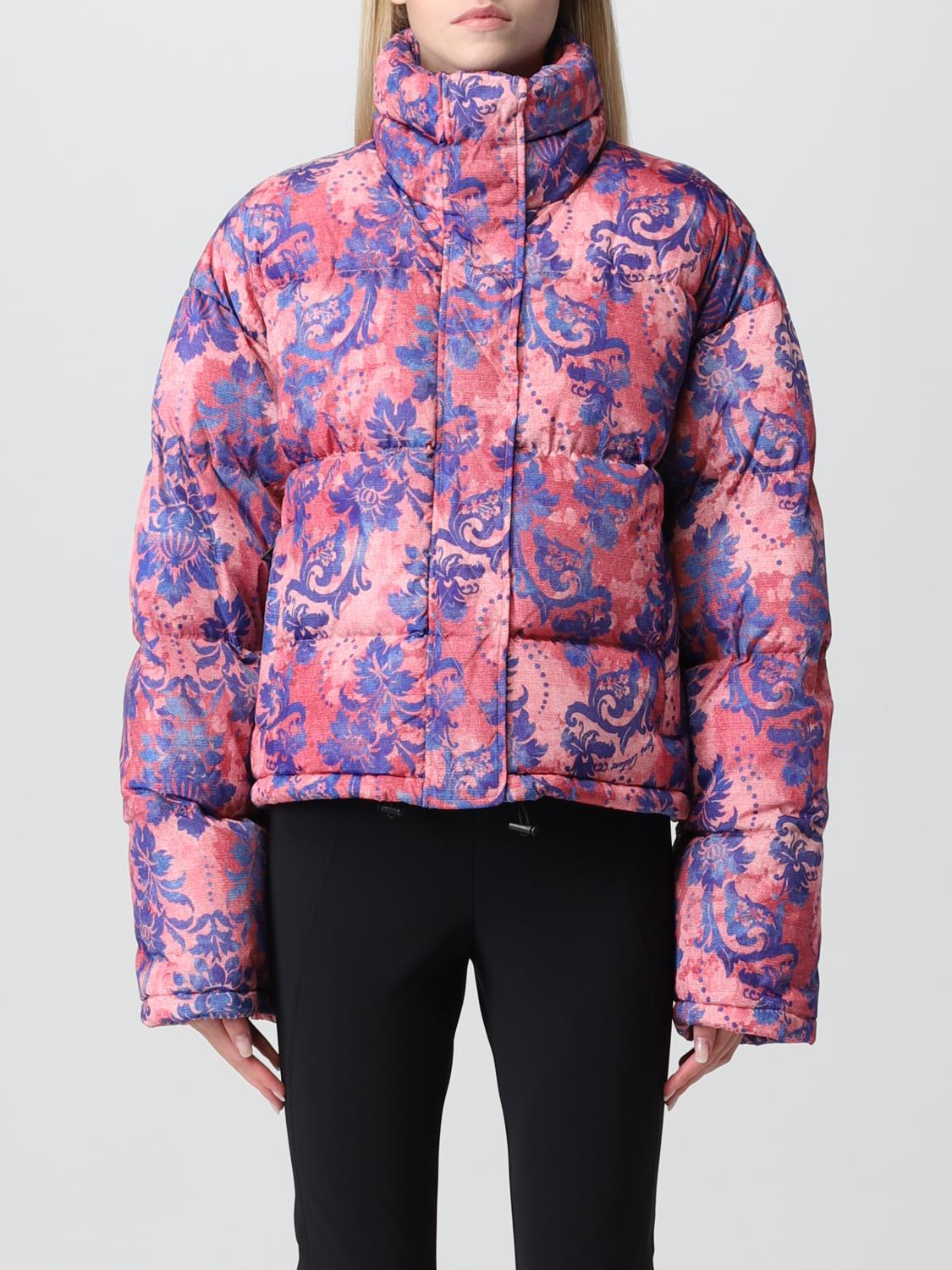 ジャケット VERSACE JEANS COUTURE Woman Jacket Pink 73HAT419CQS37 416 Versace Jeans Couture Outlet: Coat women - Pink | Versace