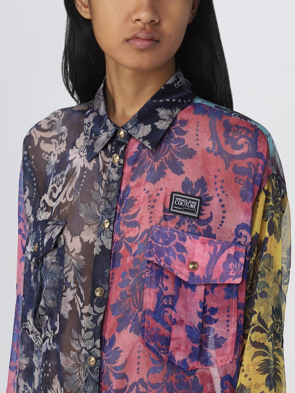 VERSACE JEANS COUTURE CAMISA: Camisa mujer Versace Jeans Couture, Rosa - Img 3