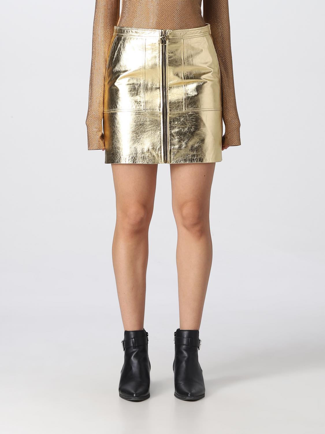 Pinko Women's Limbo Silk and Viscose Blend Foulard Gold main image 1