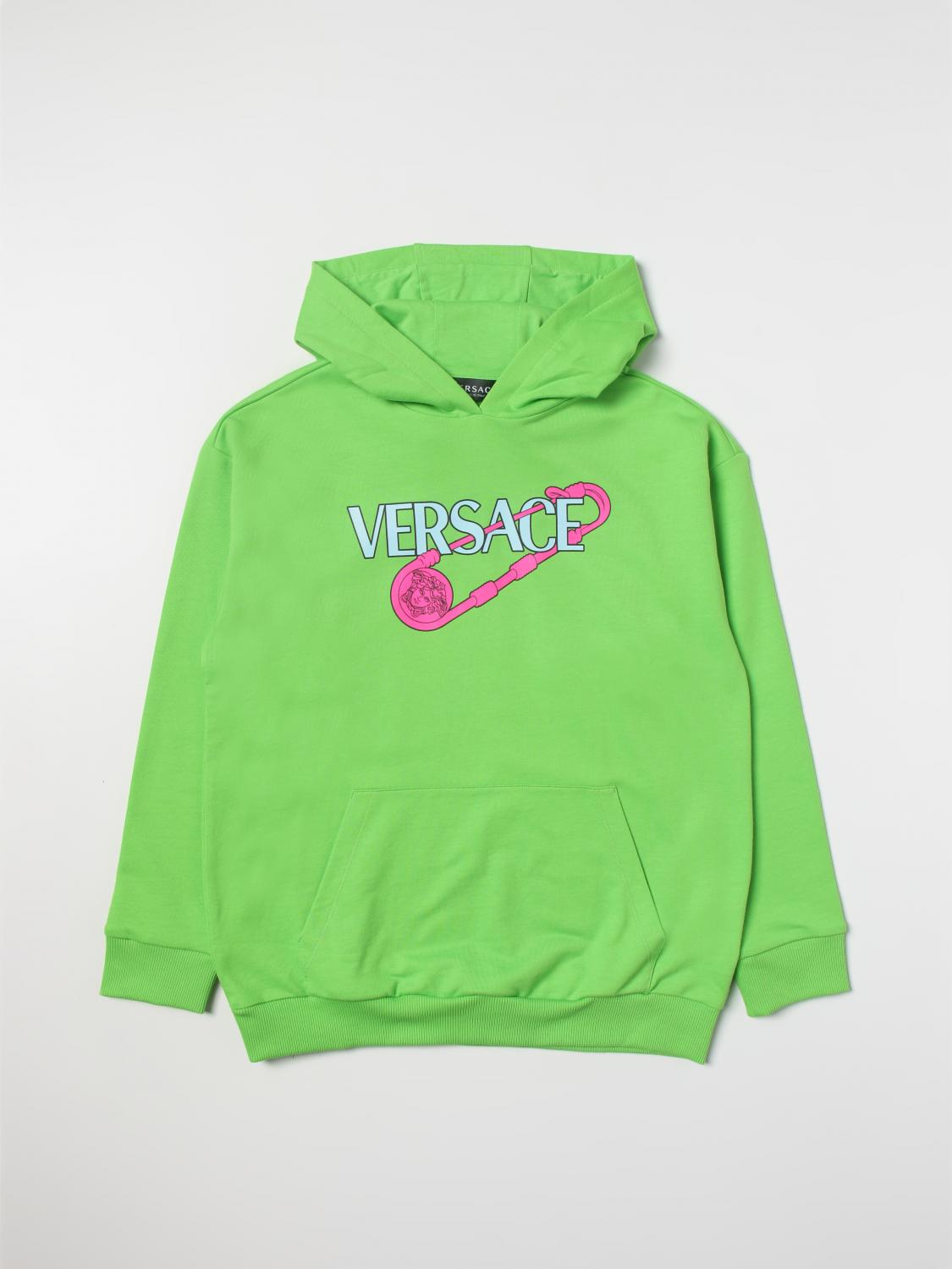 Hoodie Young Versace Jumper New VERSACE Gold Medusa Baroque Floral