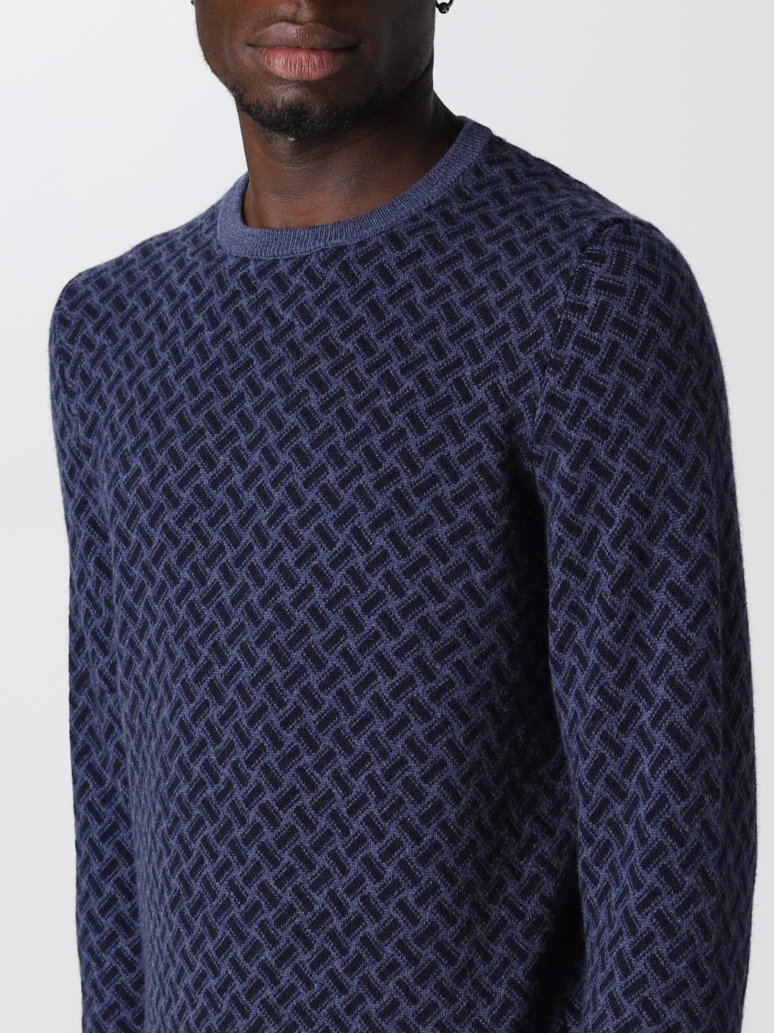 DRUMOHR PULL: Pull homme Drumohr, Bleu - Img 3