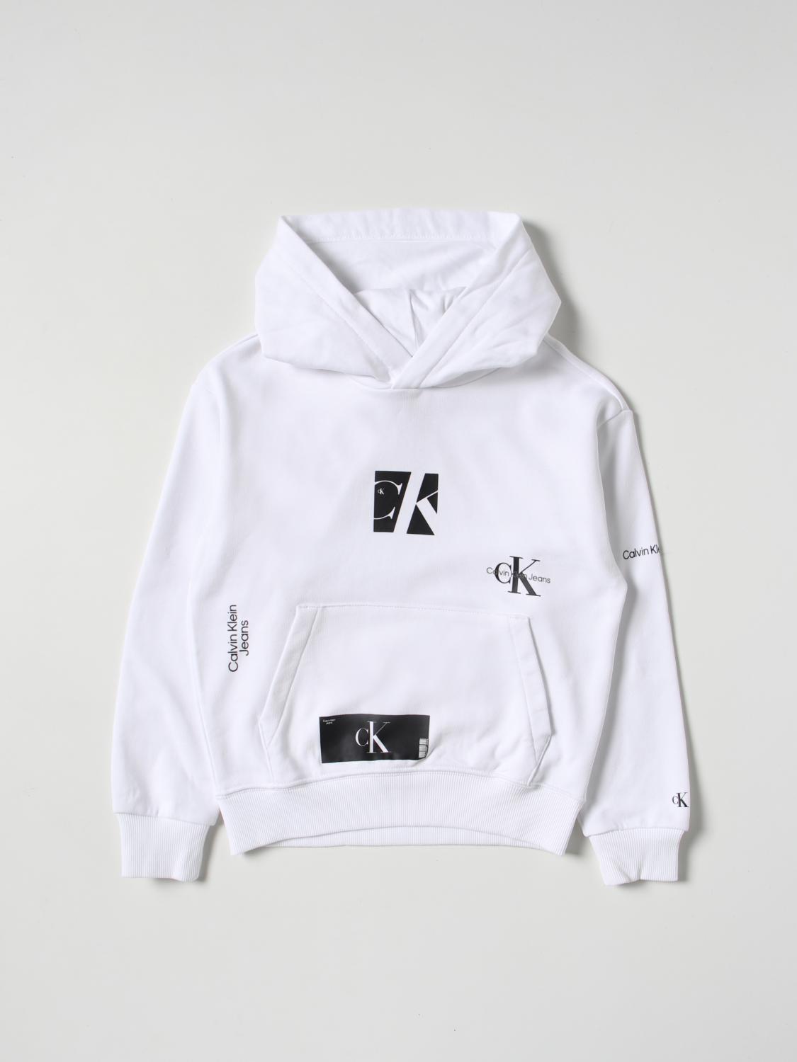 CALVIN KLEIN セーター: セーター ボーイ Calvin Klein, ホワイト - Img 1