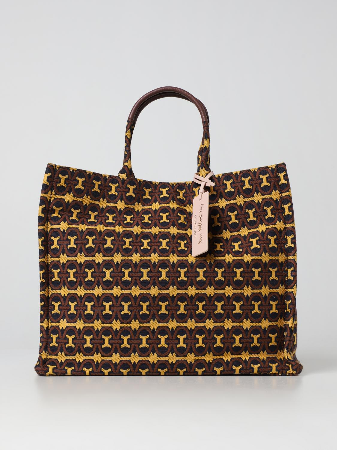 COCCINELLE Tote bags women Brown Coccinelle tote bag E1MBD180101 online at