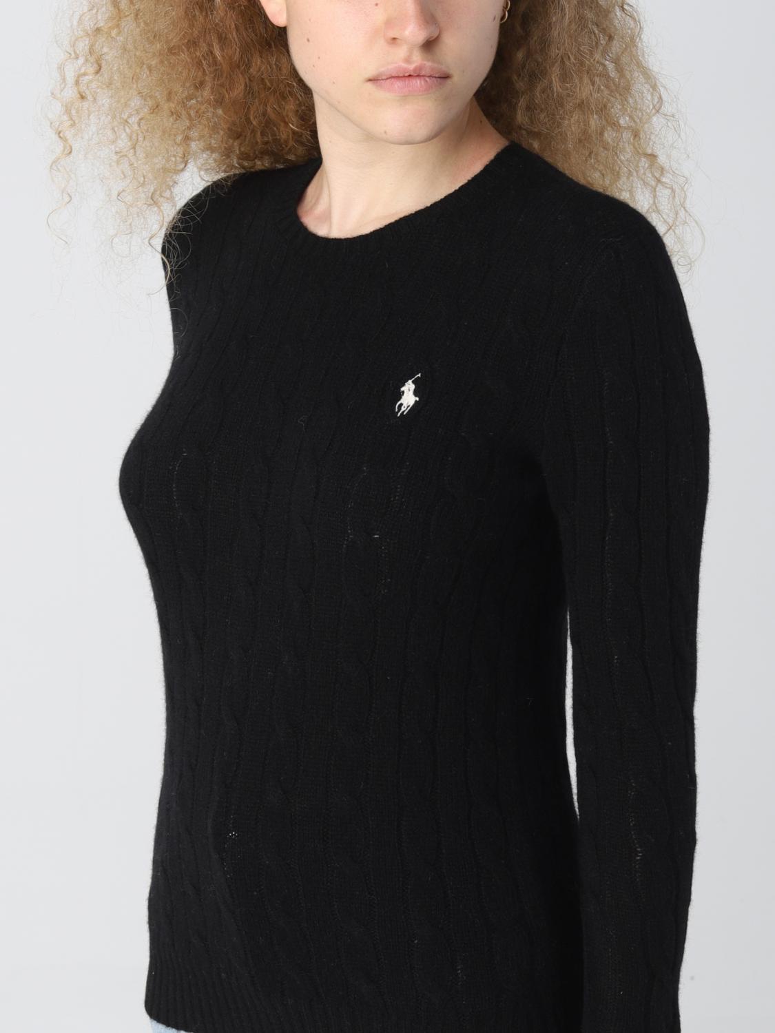 POLO RALPH LAUREN PULLOVER: Polo Ralph Lauren Damen Pullover, Schwarz - Img 3