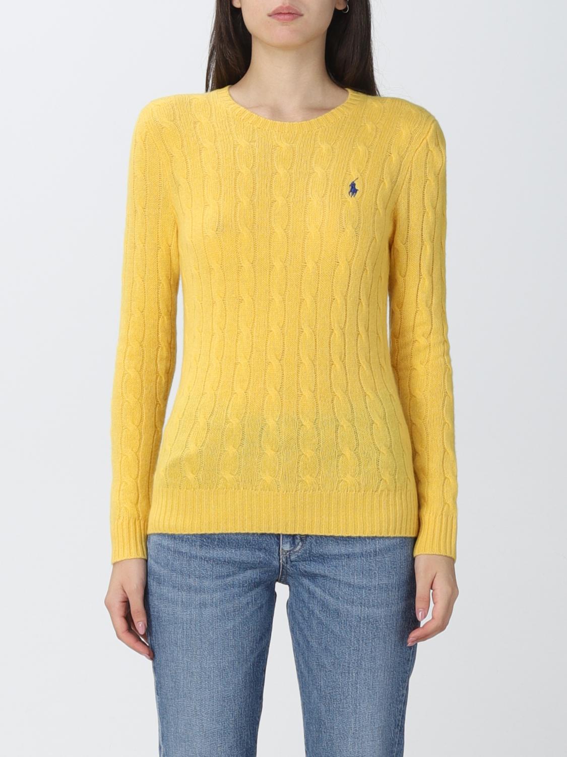 POLO RALPH LAUREN SWEATER: Sweater women Polo Ralph Lauren, Yellow - Img 1