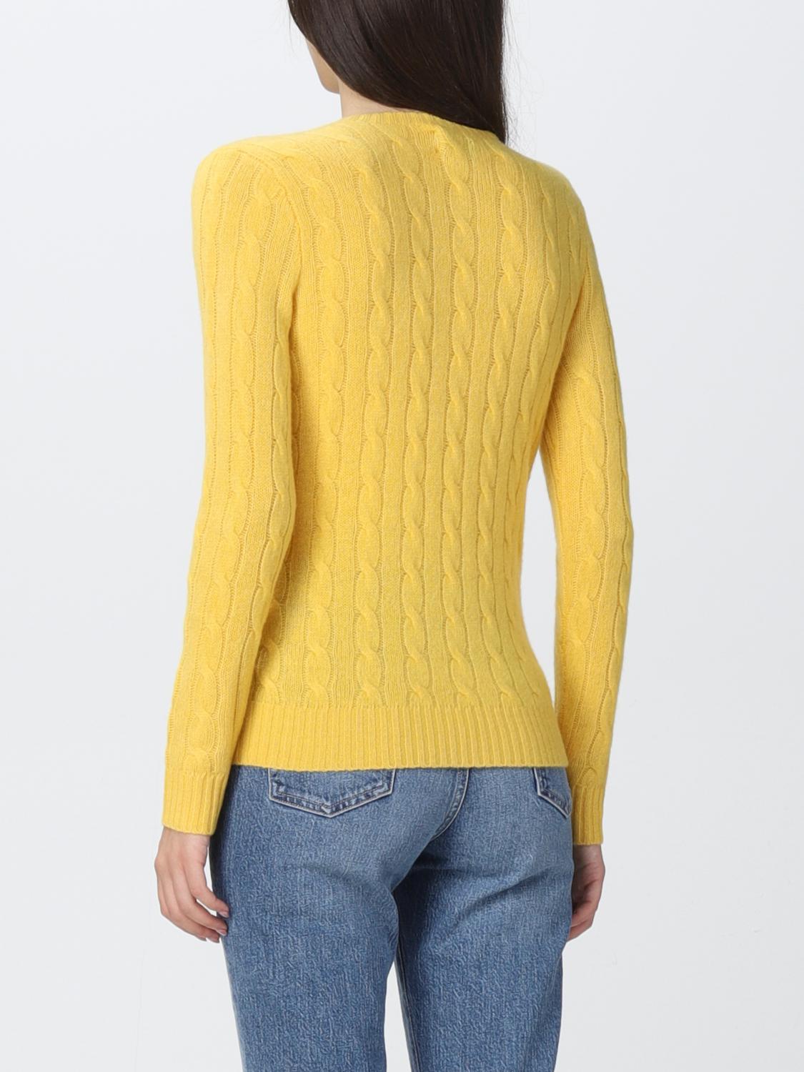 POLO RALPH LAUREN SWEATER: Sweater women Polo Ralph Lauren, Yellow - Img 2