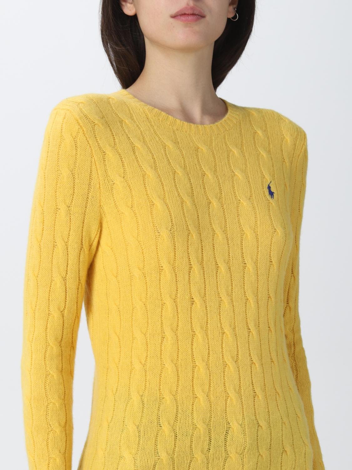 POLO RALPH LAUREN SWEATER: Sweater women Polo Ralph Lauren, Yellow - Img 3