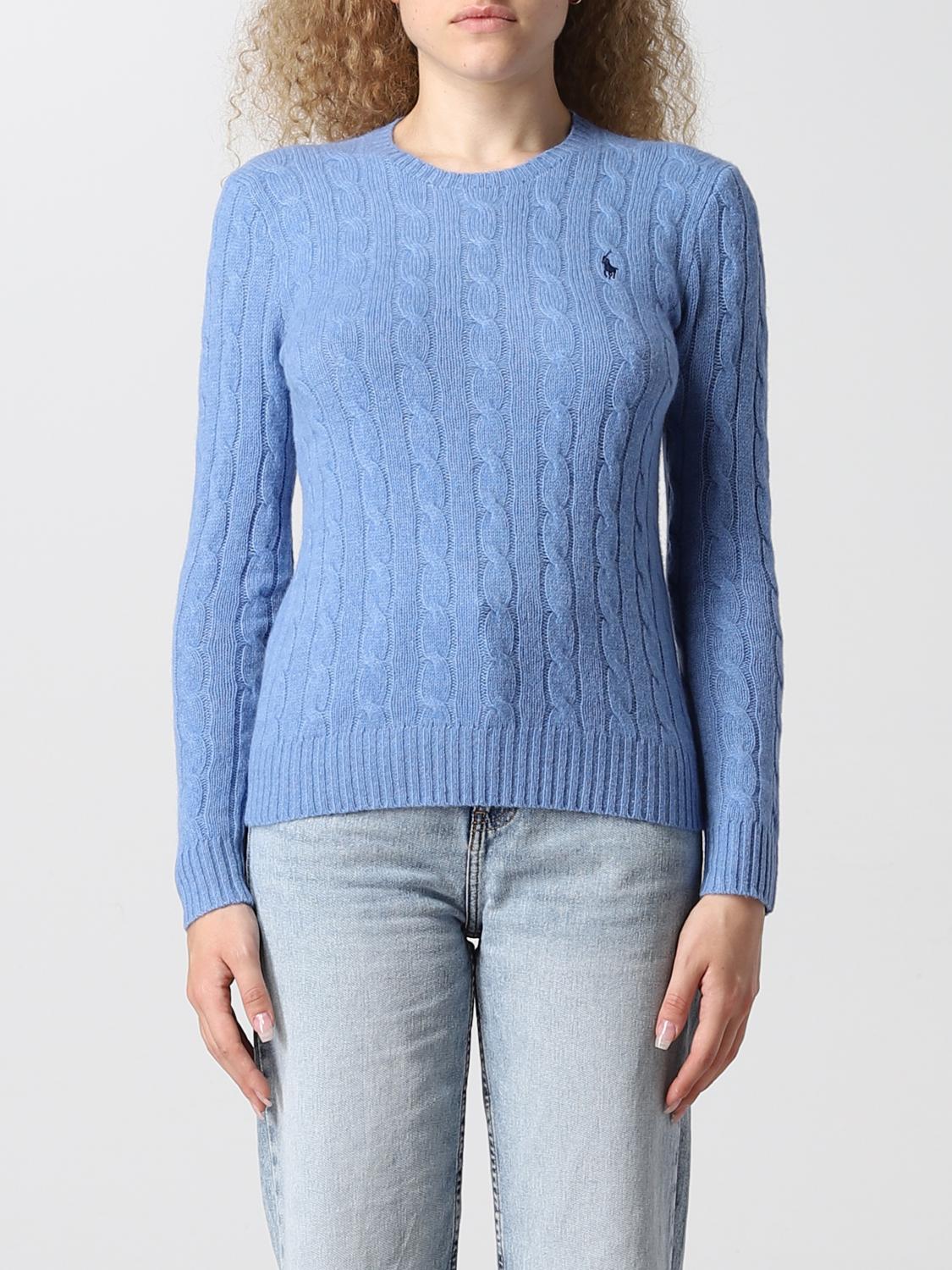 POLO RALPH LAUREN SWEATER: Sweater women Polo Ralph Lauren, Blue - Img 1