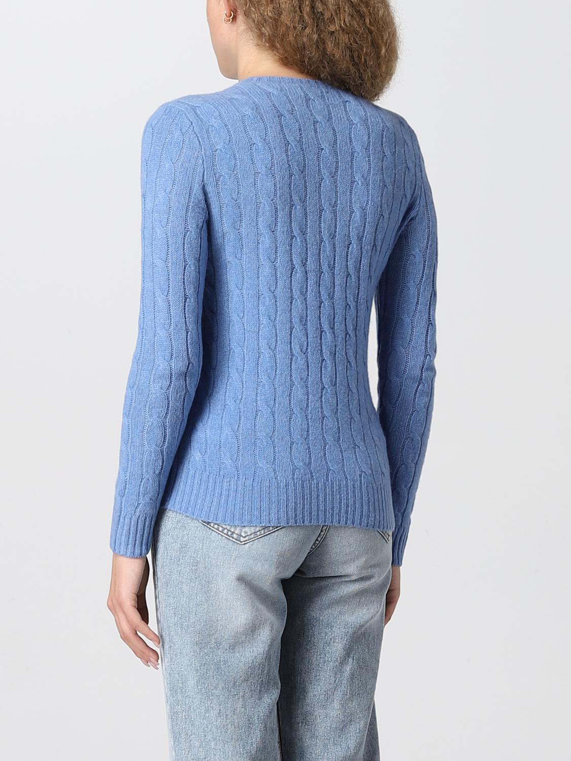 POLO RALPH LAUREN SWEATER: Sweater women Polo Ralph Lauren, Blue - Img 2