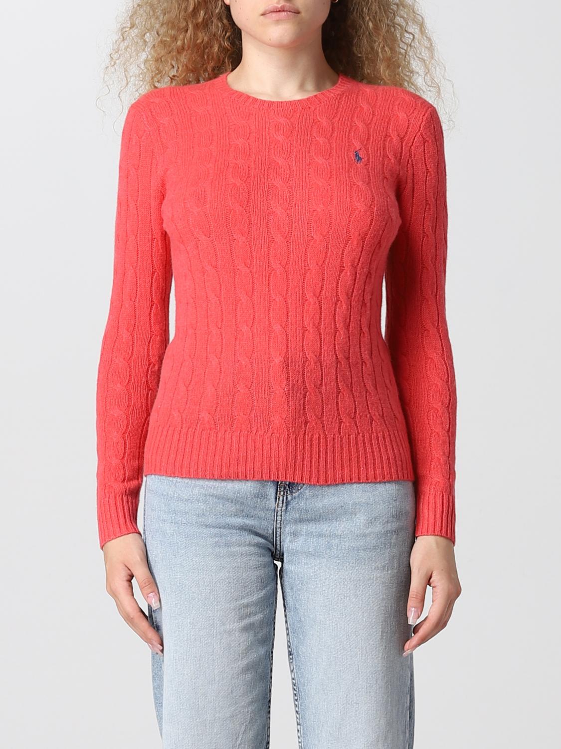 POLO RALPH LAUREN SWEATER: Sweater women Polo Ralph Lauren, Red - Img 1