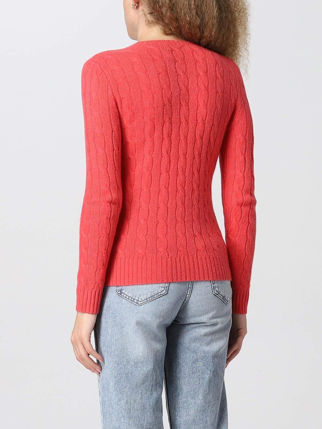 POLO RALPH LAUREN SWEATER: Sweater women Polo Ralph Lauren, Red - Img 2