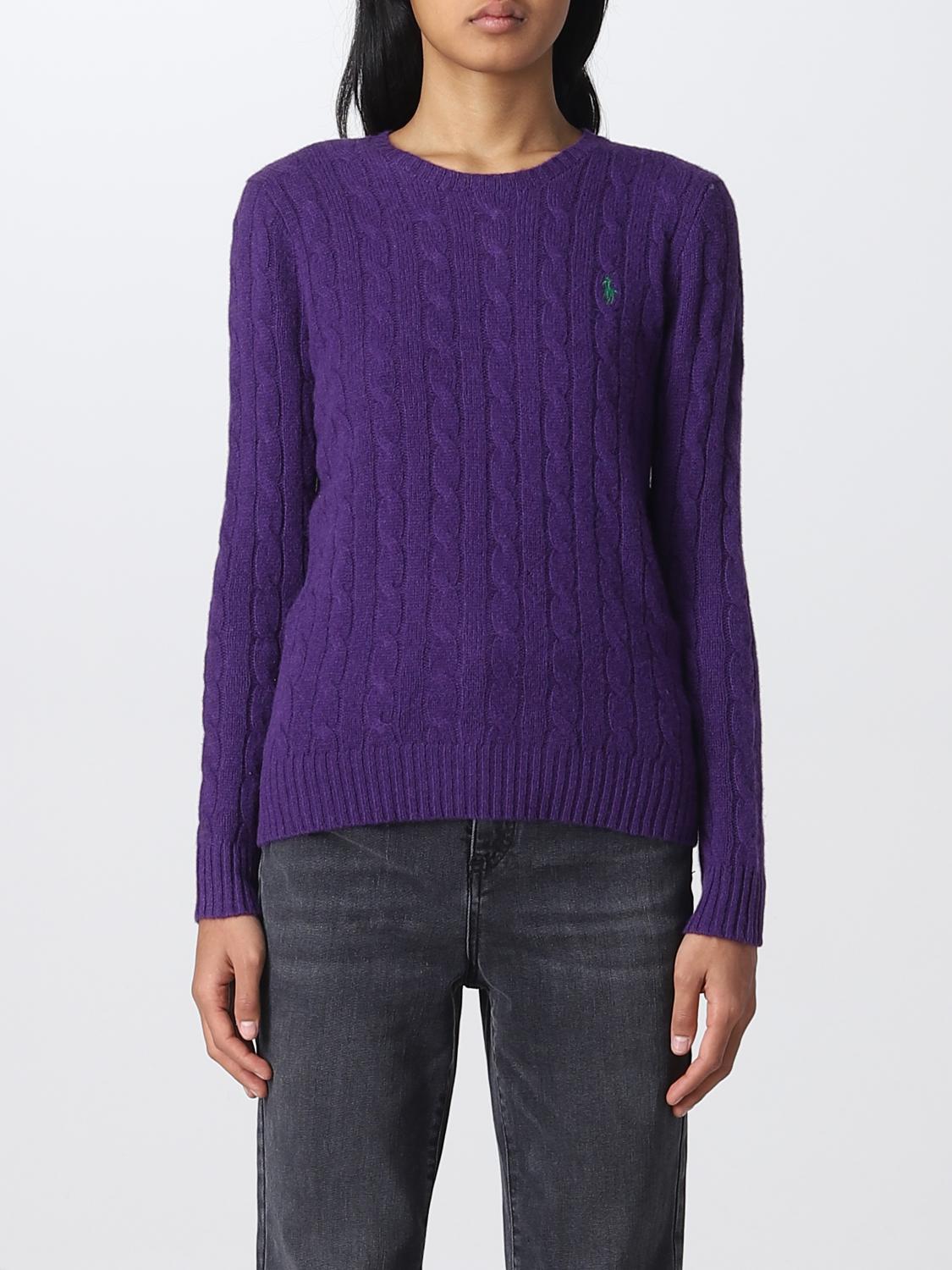 POLO RALPH LAUREN PULLOVER: Polo Ralph Lauren Damen Pullover, Violett - Img 1