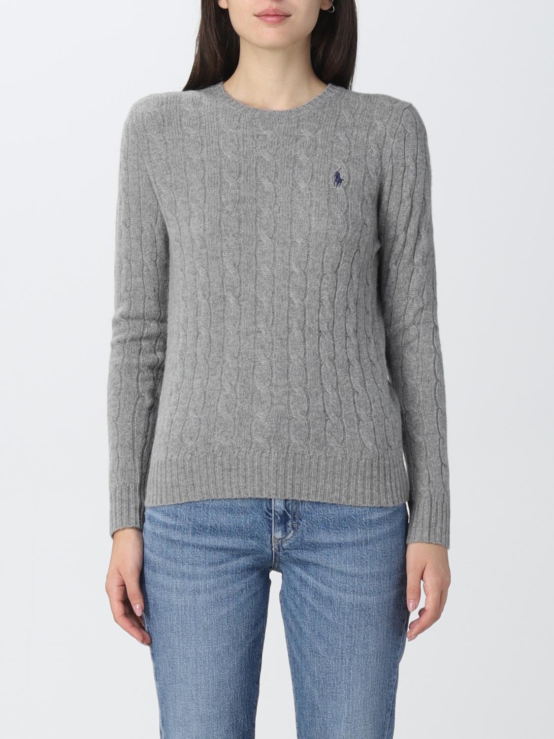 POLO RALPH LAUREN SWEATER: Sweater women Polo Ralph Lauren, Grey - Img 1