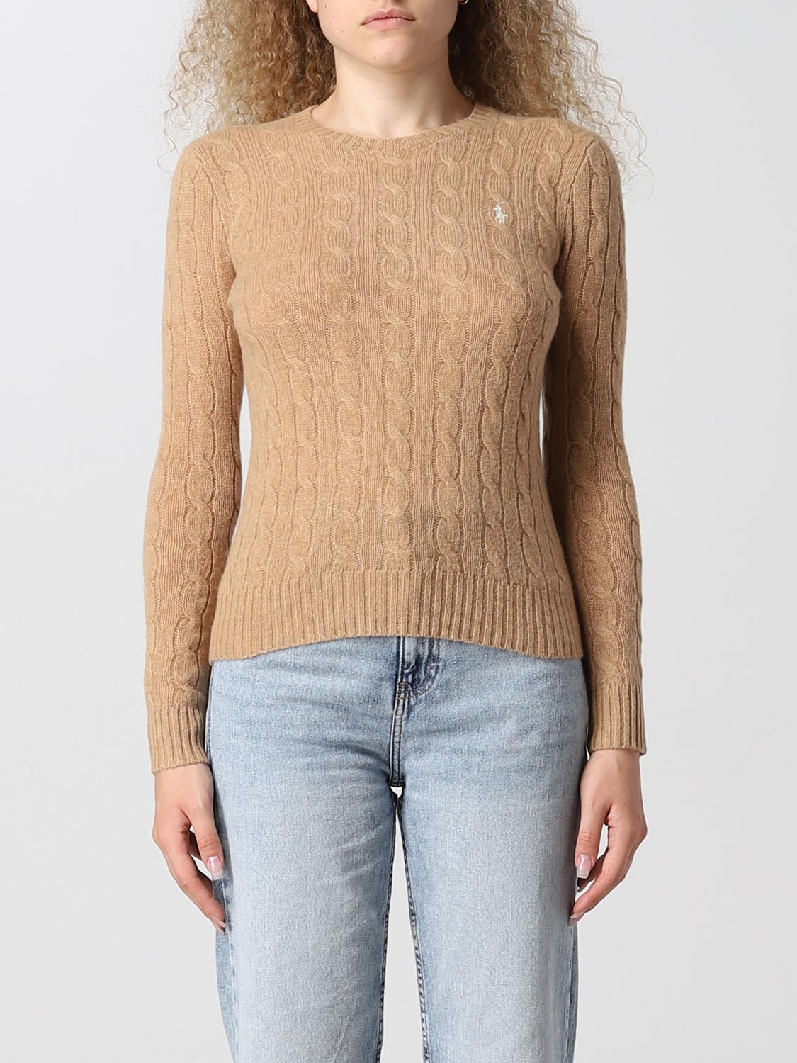 POLO RALPH LAUREN PULLOVER: Polo Ralph Lauren Damen Pullover, Camel - Img 1