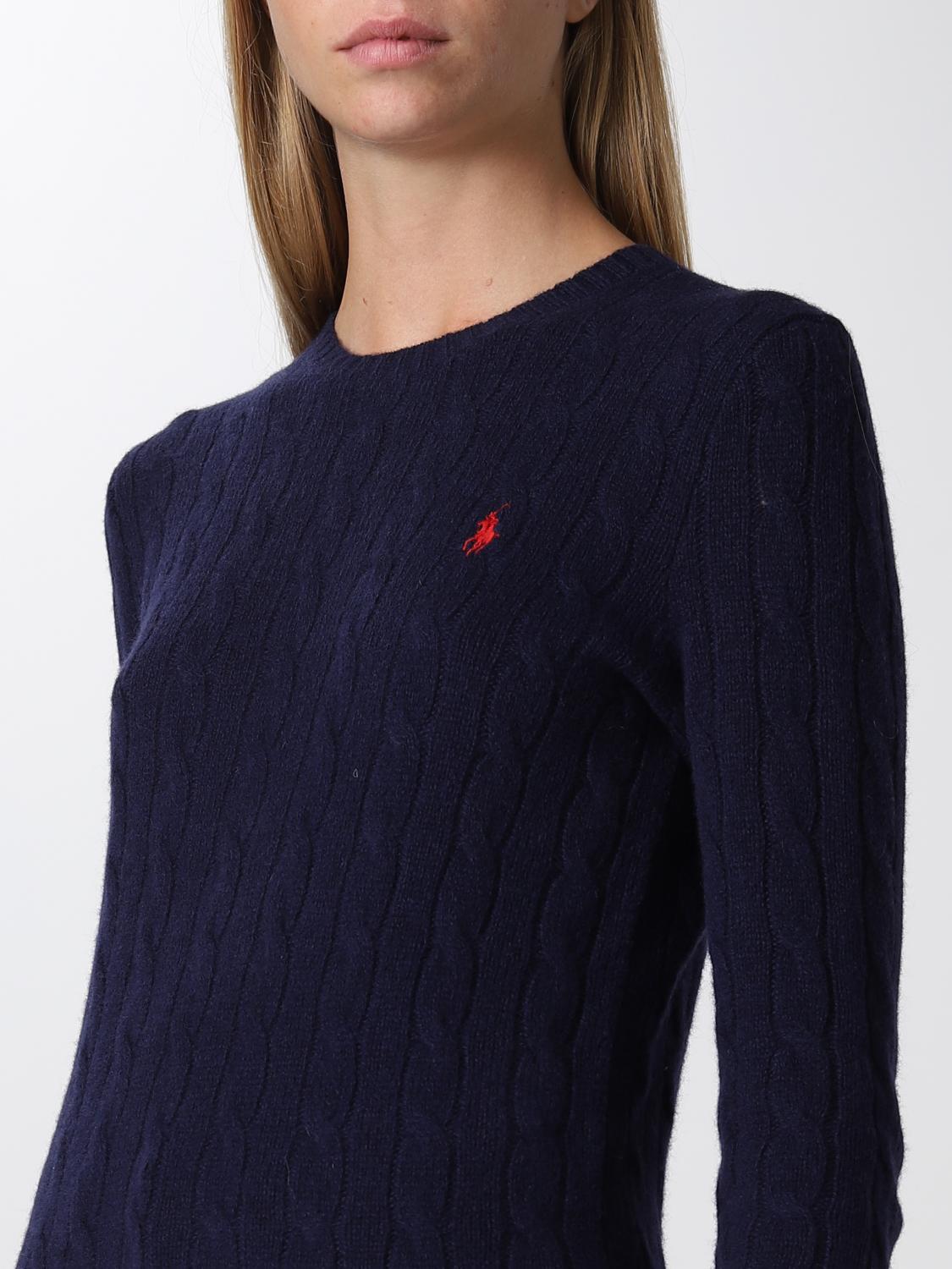POLO RALPH LAUREN SWEATER: Sweater women Polo Ralph Lauren, Navy - Img 3