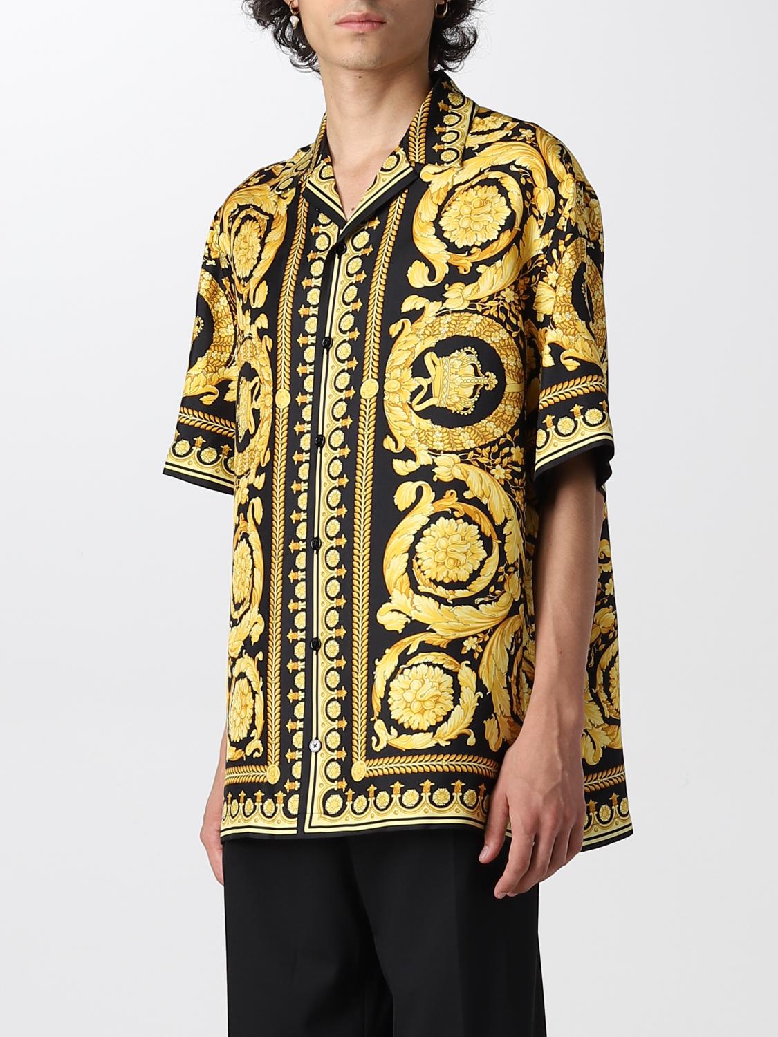 VERSACE CAMISA: Camisa hombre Versace, Negro - Img 4