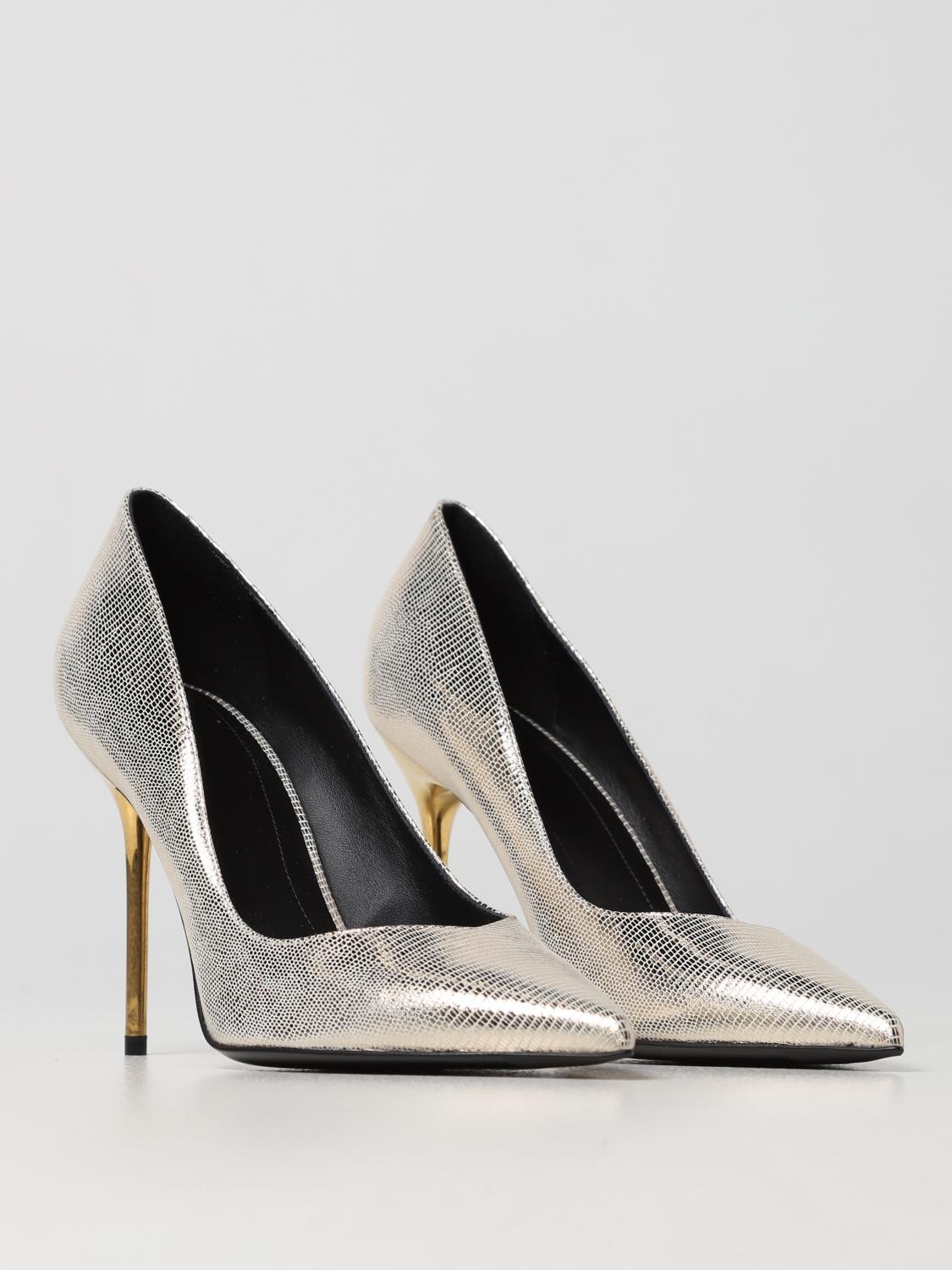 Escarpins Balmain Noir Et Or - Taille 37 EU - Portés Une Ou Deux Fois - Occasion