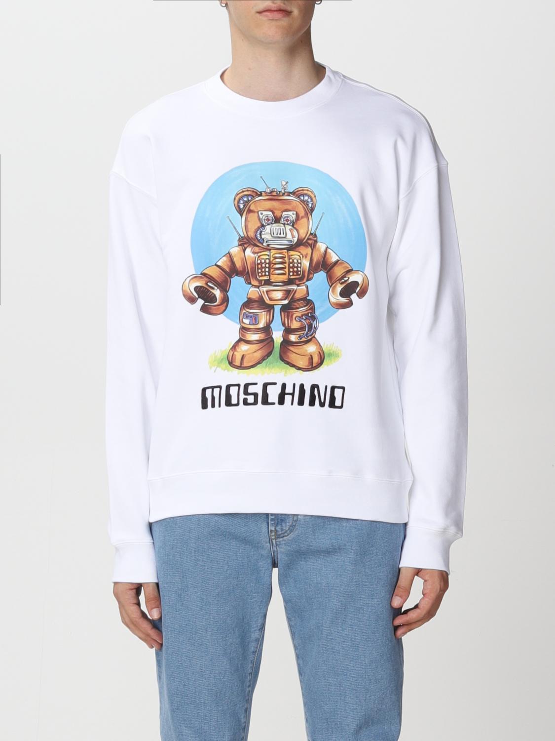 MOSCHINO COUTURE スウェットシャツ: スウェットシャツ メンズ Moschino Couture, ホワイト - Img 1