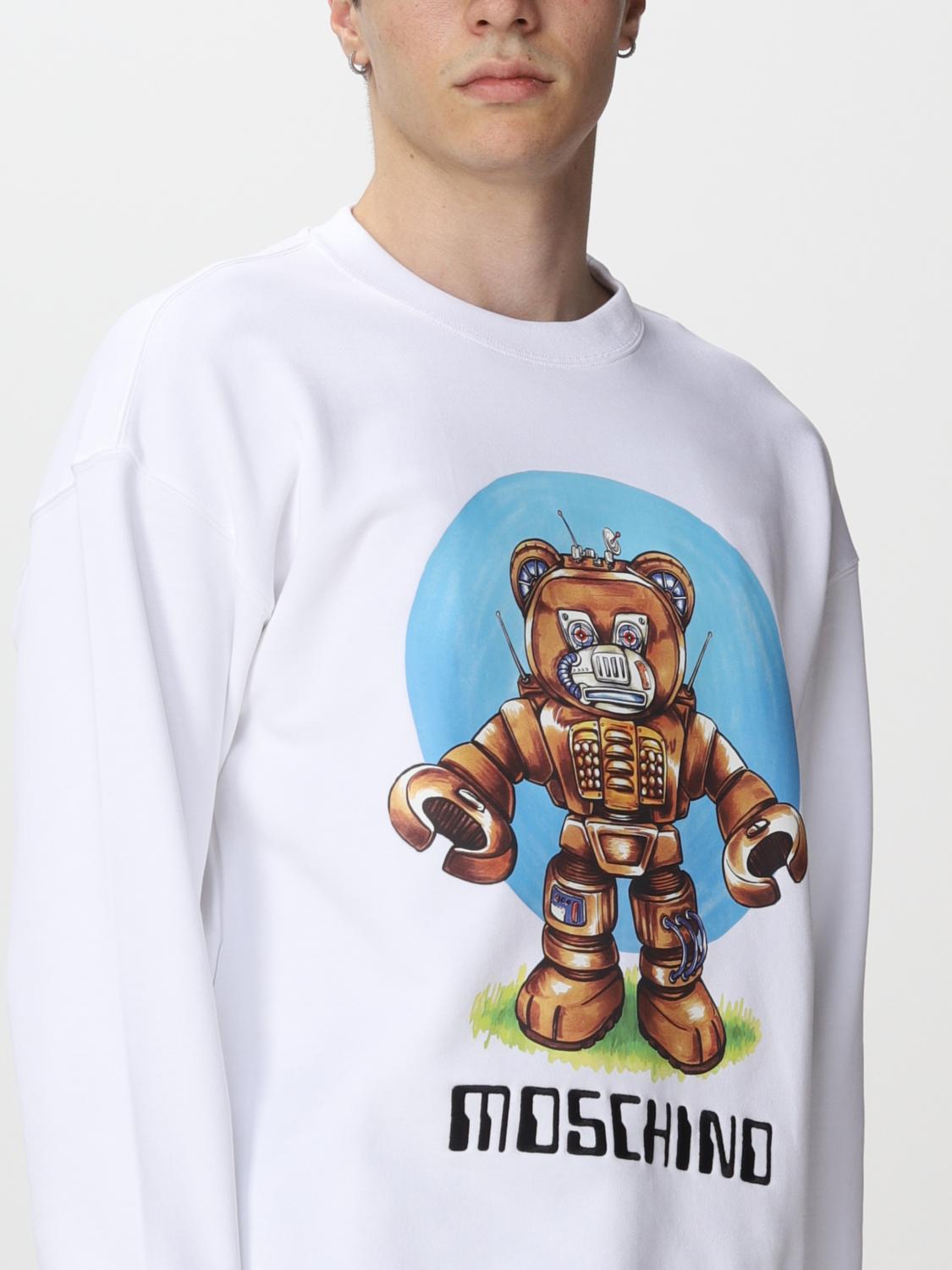 MOSCHINO COUTURE スウェットシャツ: スウェットシャツ メンズ Moschino Couture, ホワイト - Img 3
